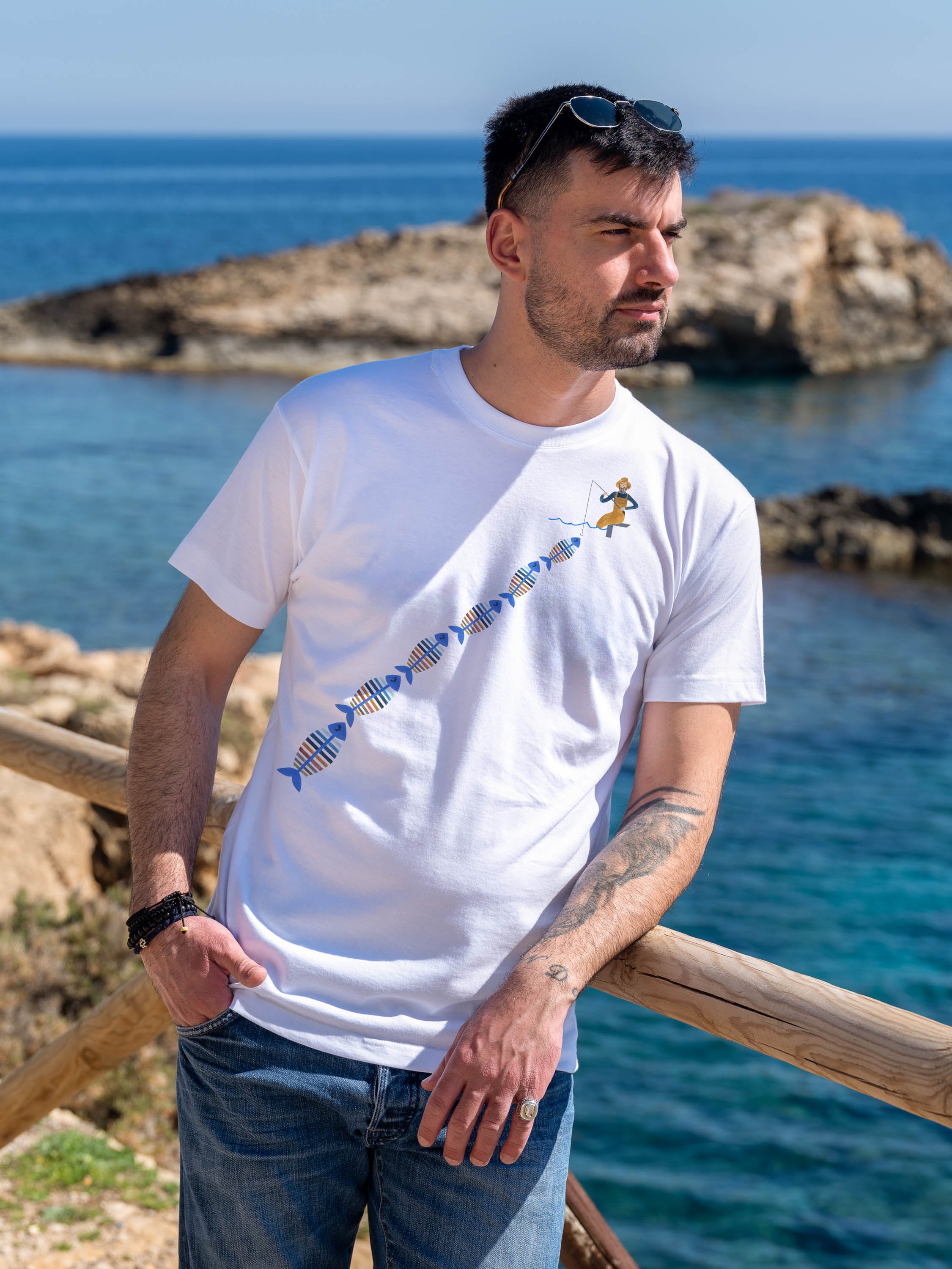 Γραφικό Σχέδιο Windsurfer σε Λωρίδα - Μπλούζες