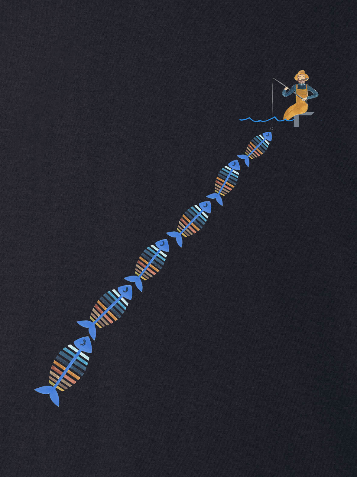 Γραφικό Σχέδιο Windsurfer σε Λωρίδα - Μπλούζες