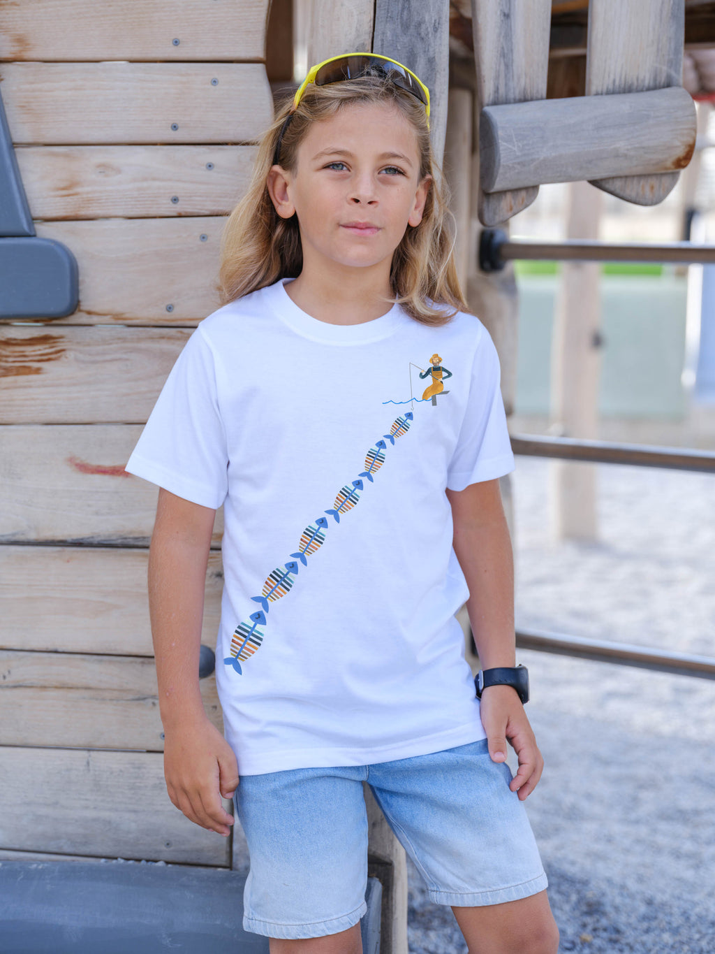 Windsurfing Stripe Pattern - T-Shirts