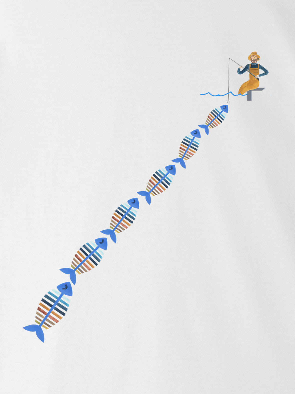 Μοτίβο Windsurfing σε Λωρίδα - Μπλούζες