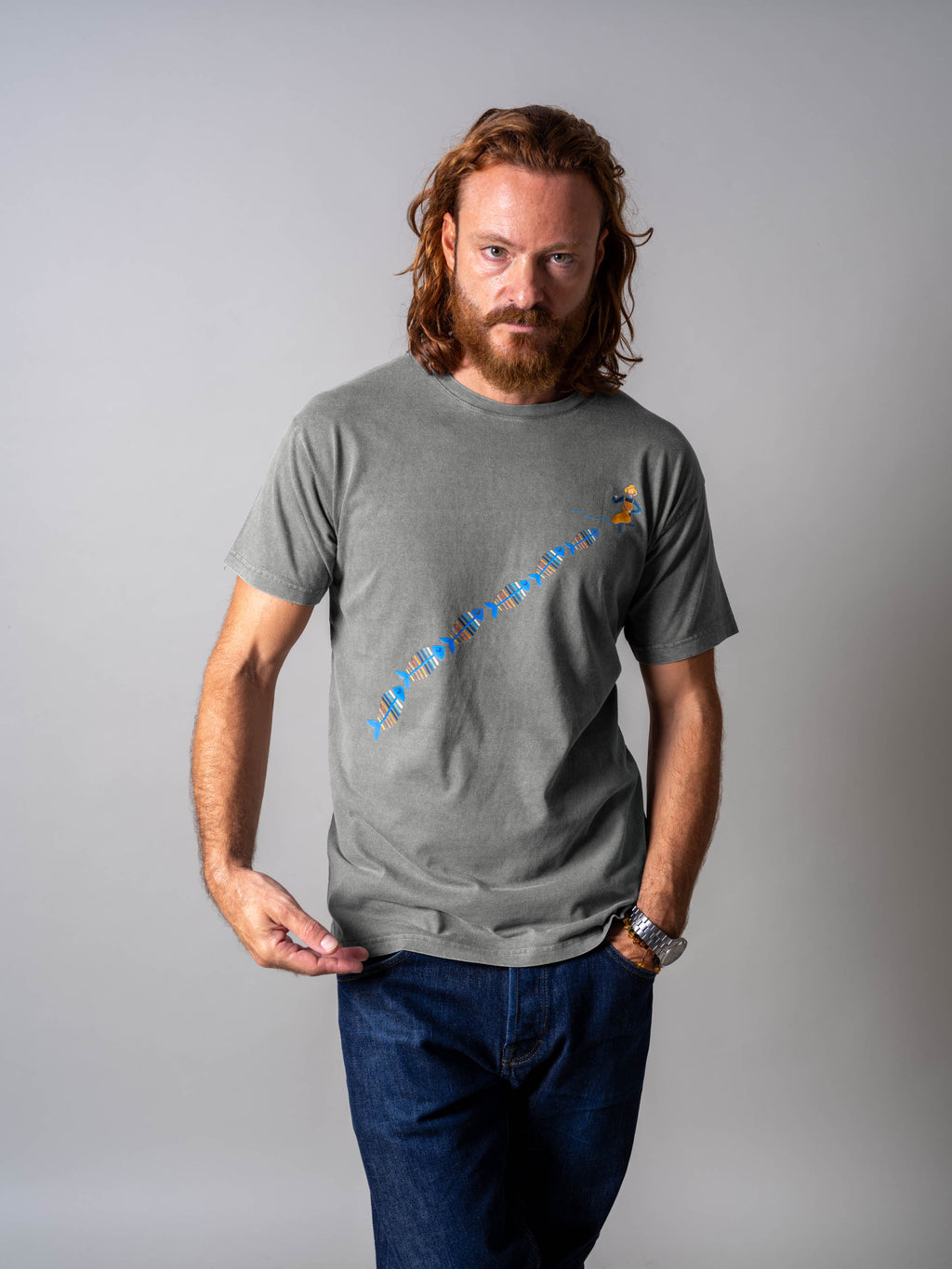 Windsurfer Strip - Stonewashed T-Shirts