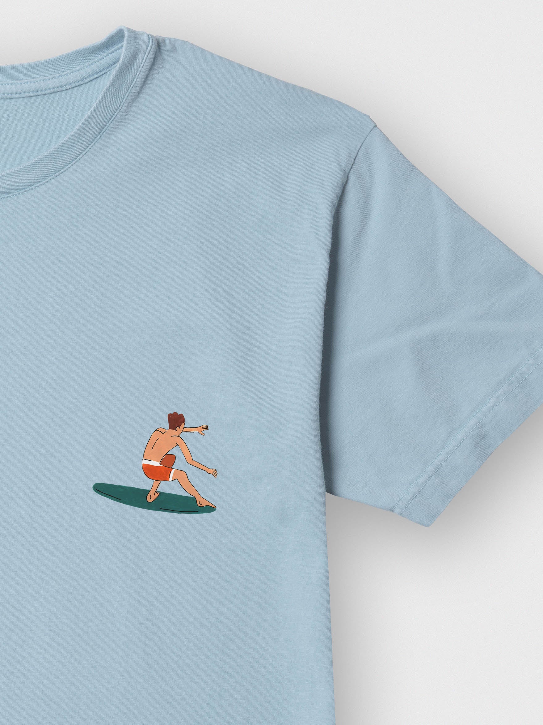 Surf Lifestyle Κολάζ Σχέδιο - Μπλούζες Πετροπλυμένες