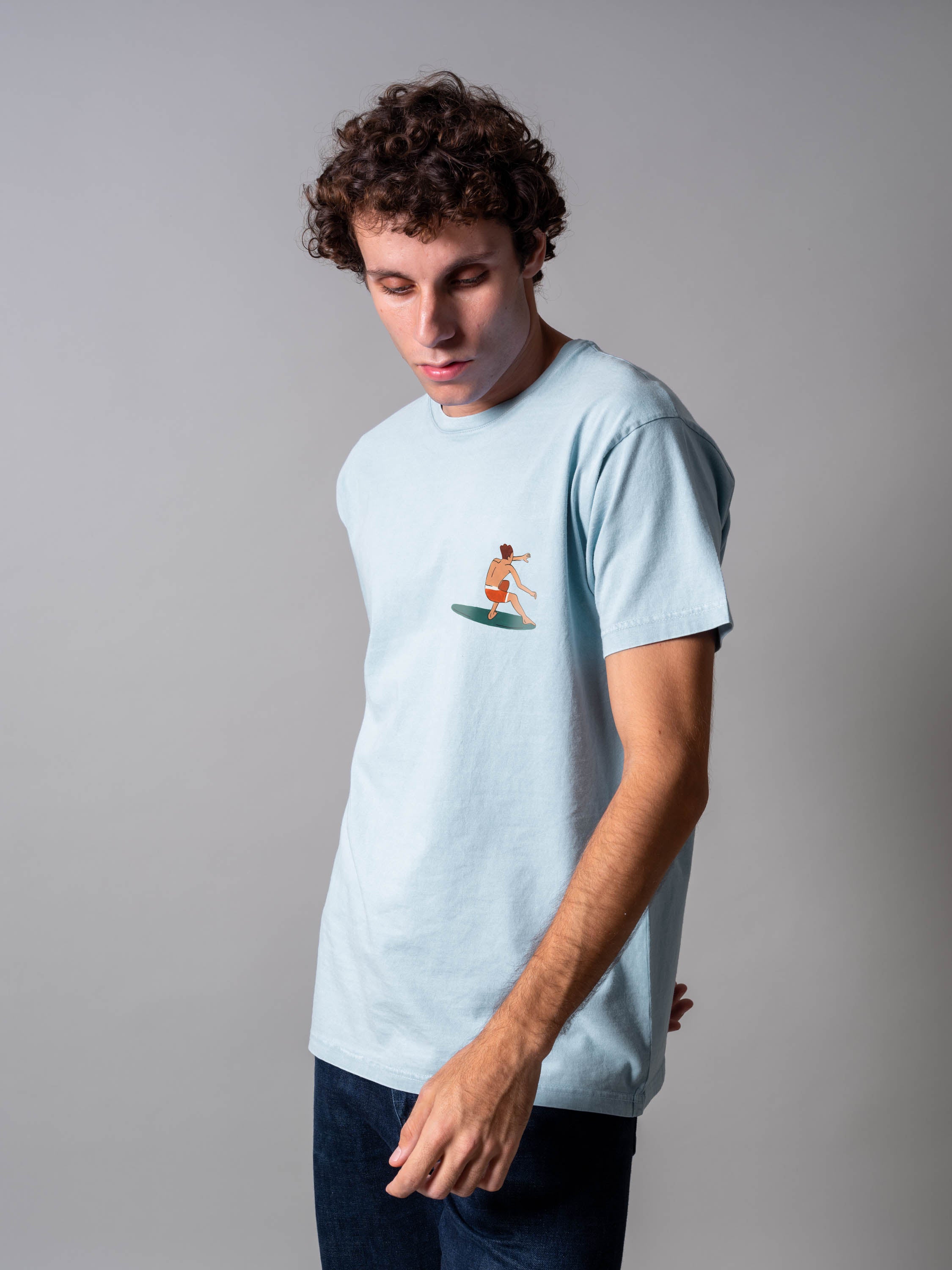 Surf Lifestyle Κολάζ Σχέδιο - Μπλούζες Πετροπλυμένες