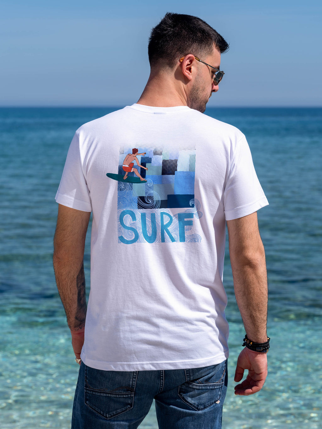 Surf Lifestyle Κολάζ Σχέδιο - Μπλούζες