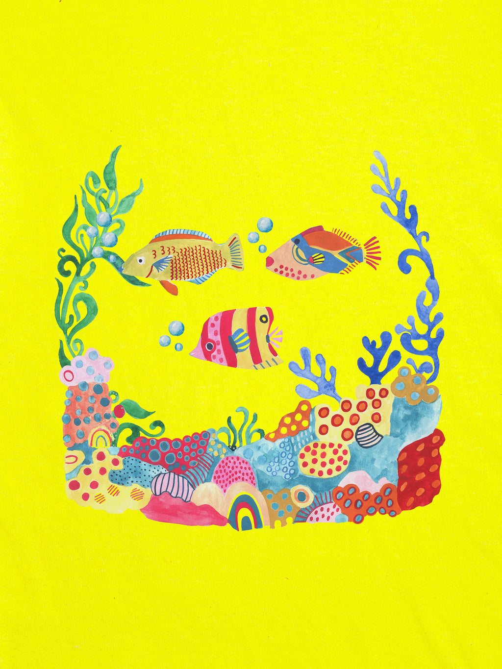 Colorful Reef Fish & Coral - T-Shirts
