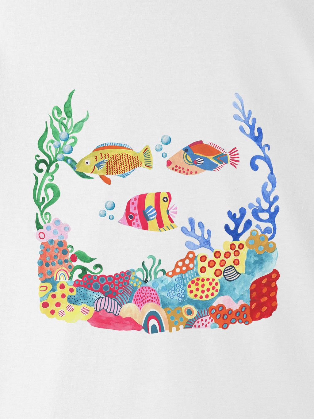 Colorful Reef Fish & Coral - T-Shirts