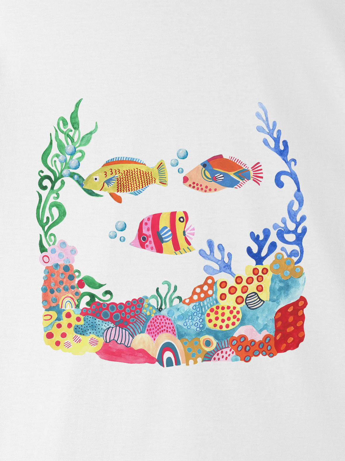 Πολύχρωμα Ψάρια & Κοράλλια (Ύφαλος) - Μπλούζες