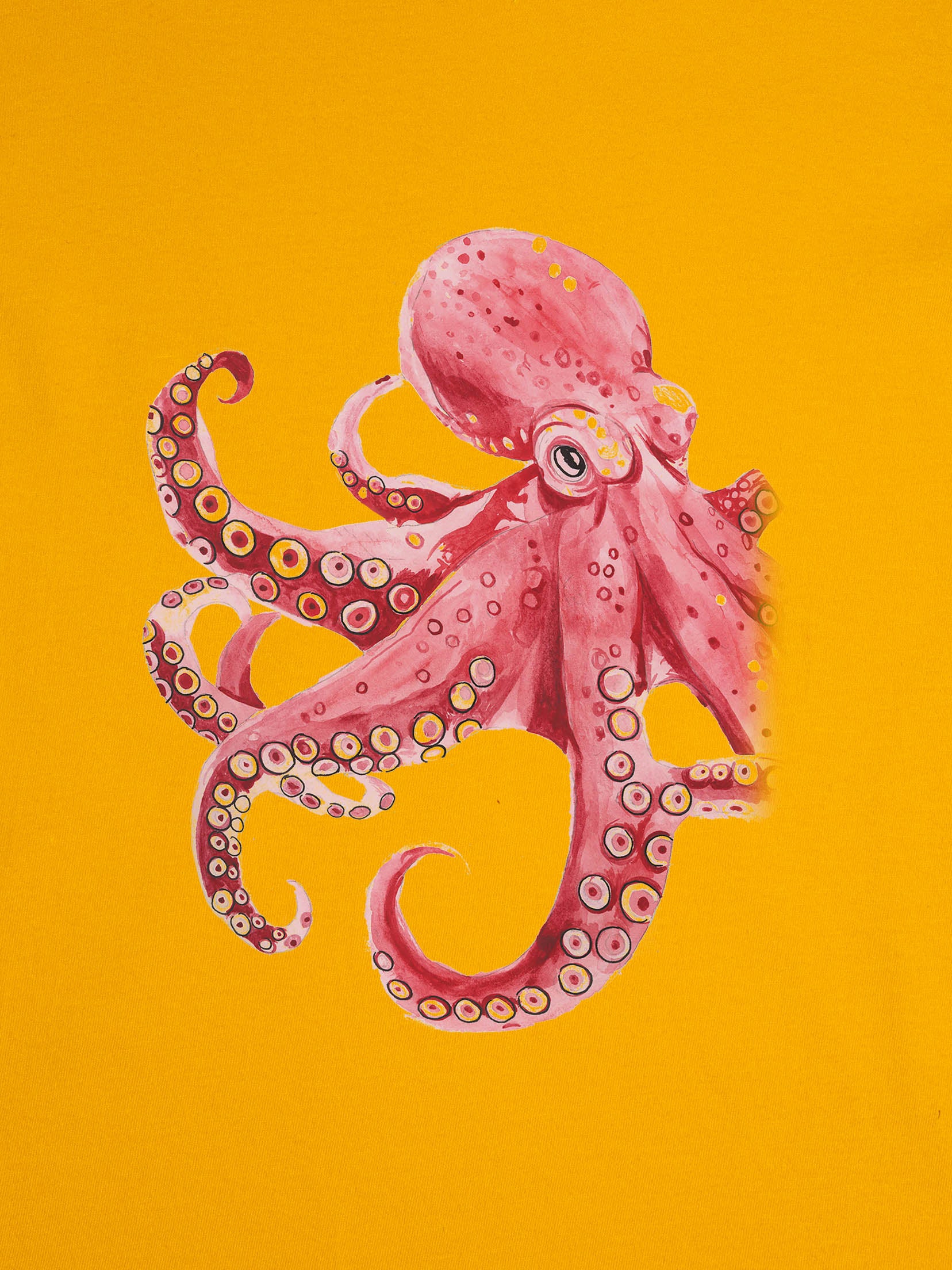 Κόκκινο Χταπόδι Υδατογραφία - Μπλούζες