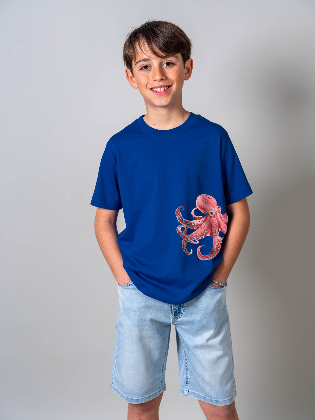 Red Octopus Watercolor - T-Shirts