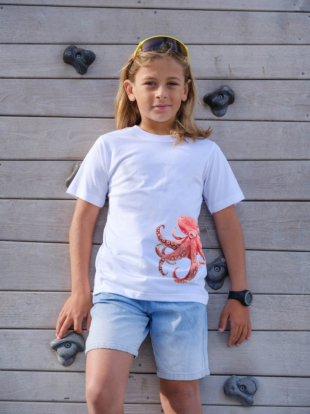 Red Octopus Watercolor - T-Shirts