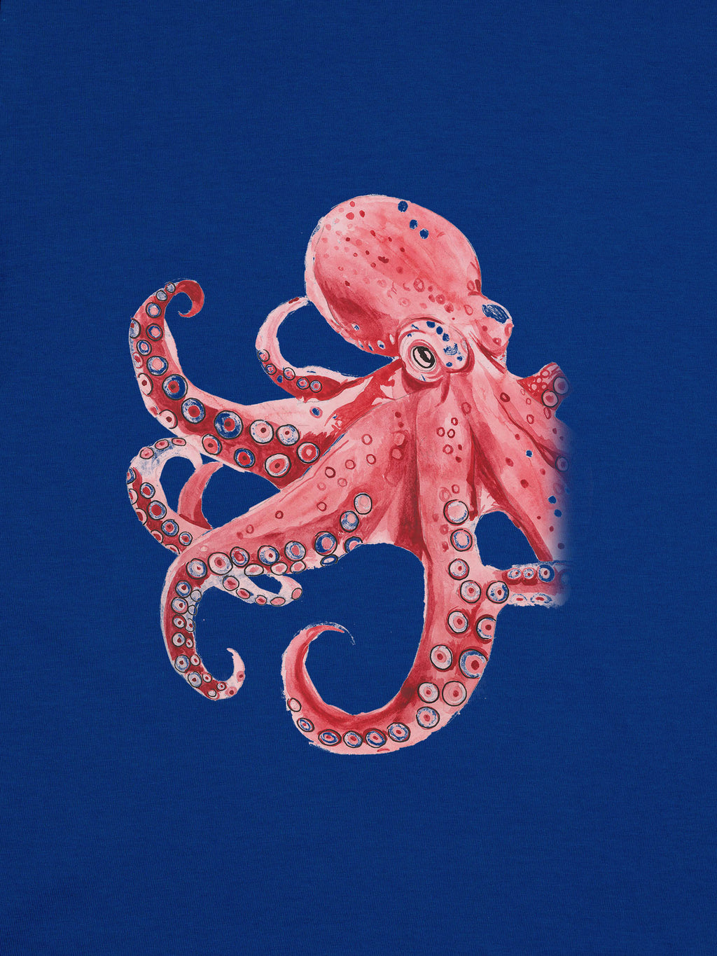 Red Octopus Watercolor - T-Shirts