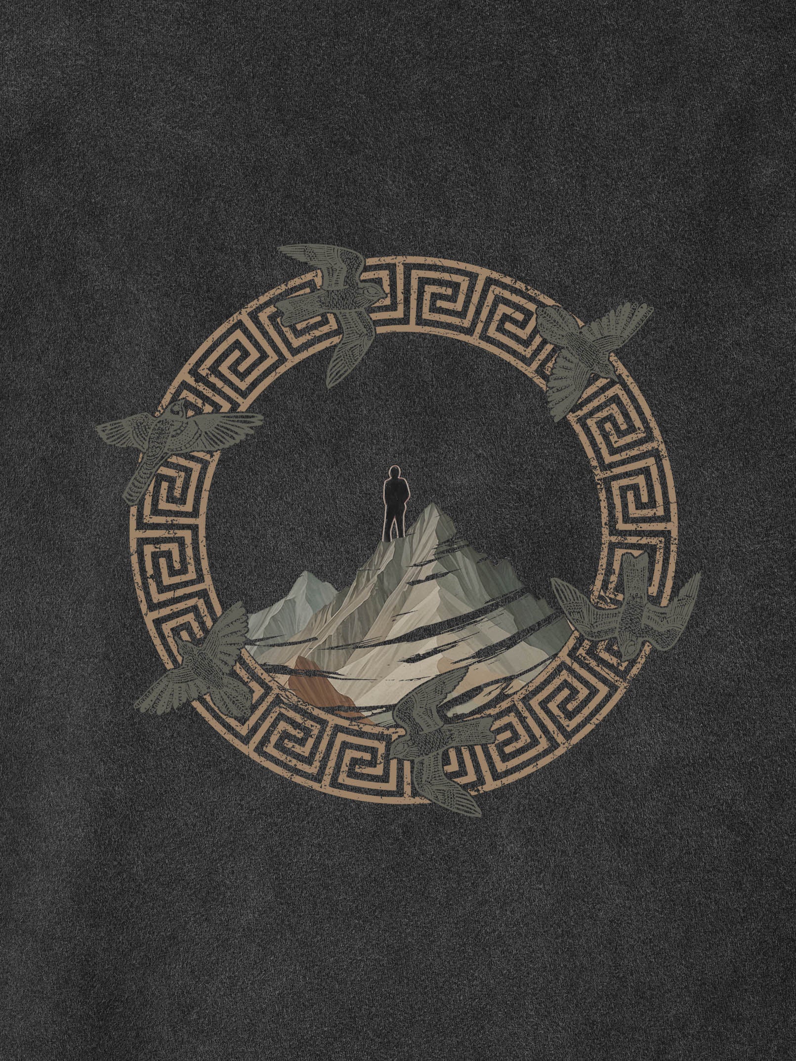 Adventure Σχέδιο Κορυφή Βουνού - Μπλούζες Πετροπλυμένες