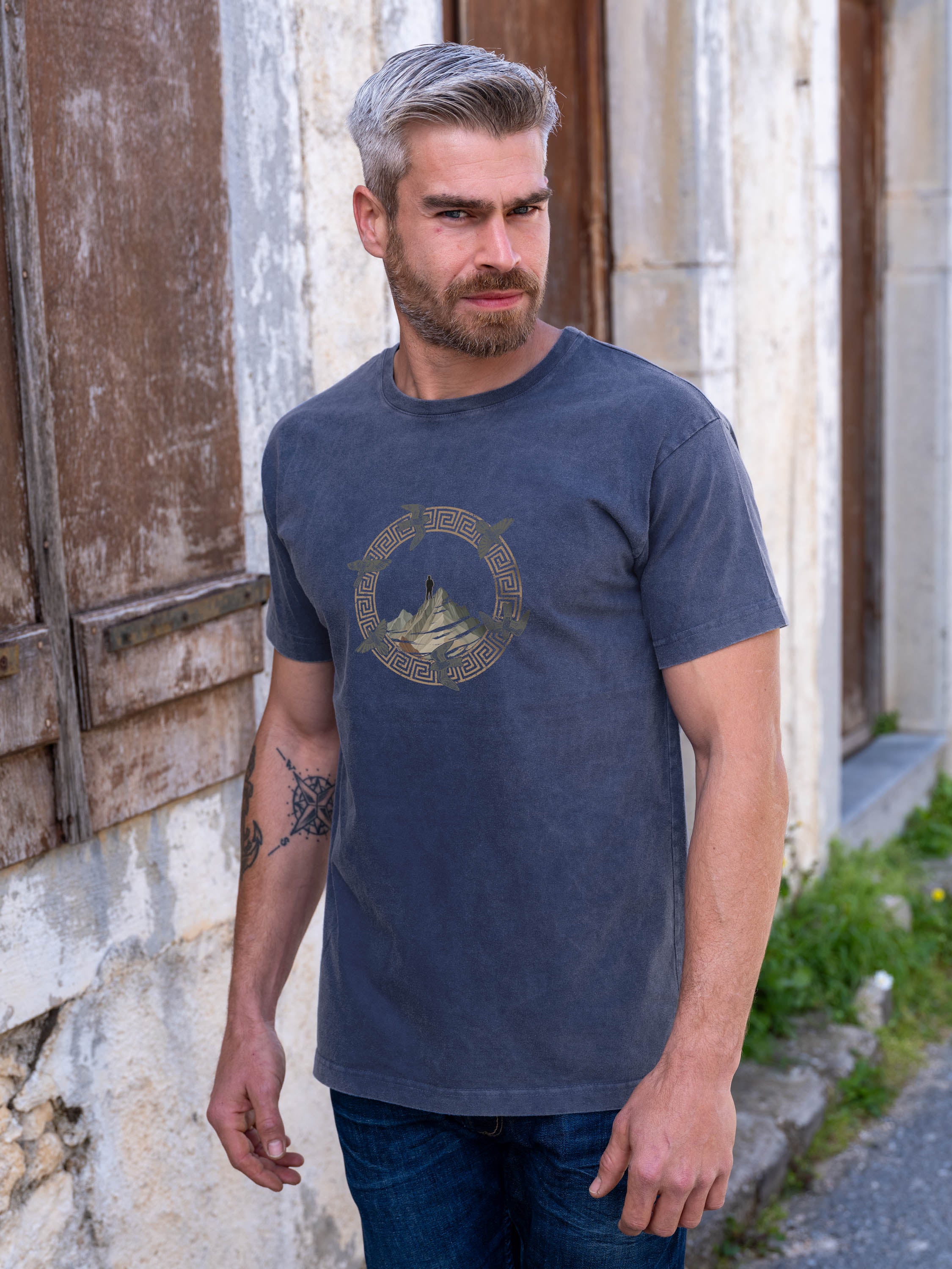 Adventure Σχέδιο Κορυφή Βουνού - Μπλούζες Πετροπλυμένες