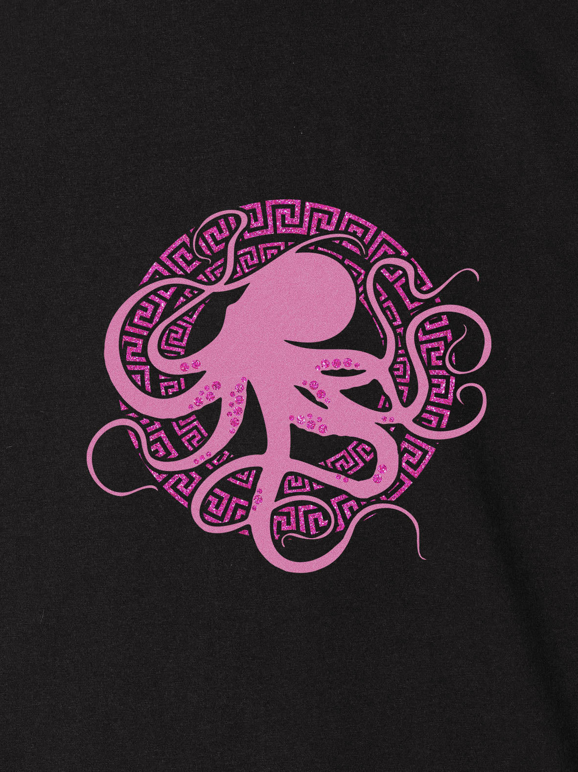 Ελληνικό Έμβλημα Χταποδιού με Μαίανδρο - Μπλούζες