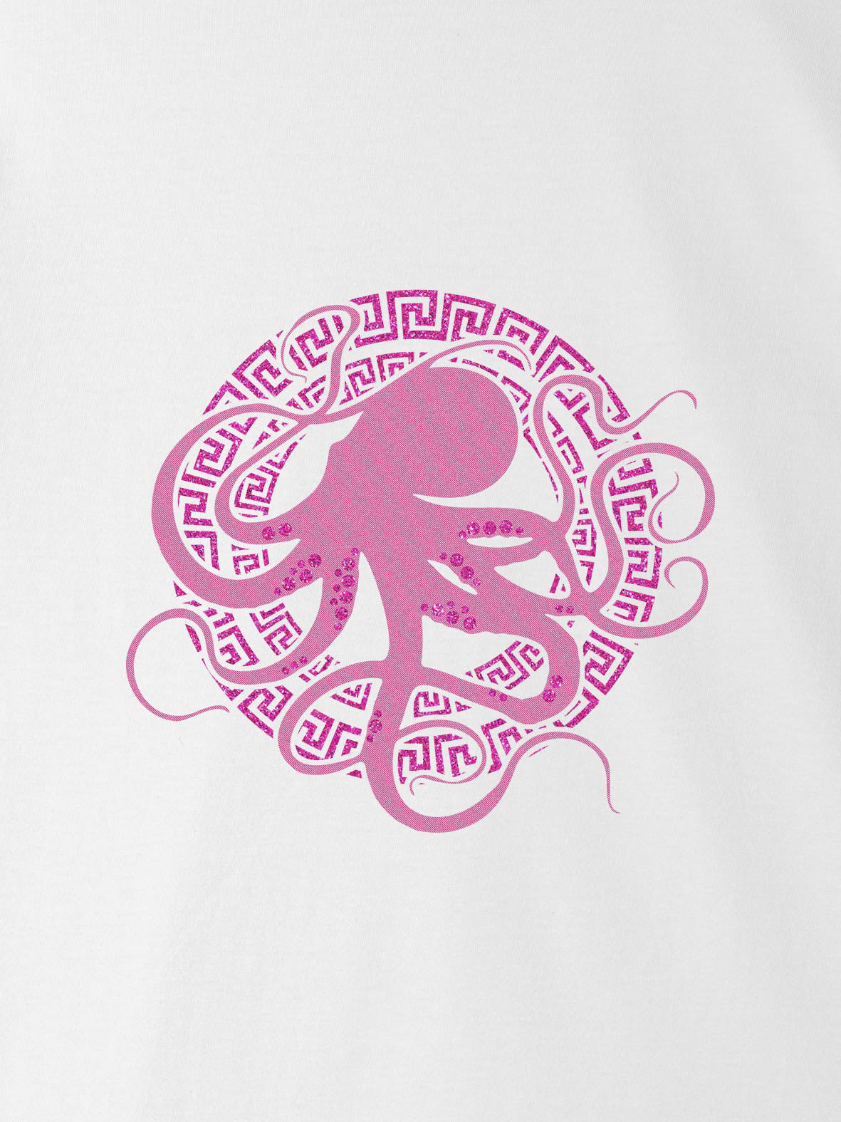 Ελληνικό Έμβλημα Χταποδιού με Μαίανδρο - Μπλούζες