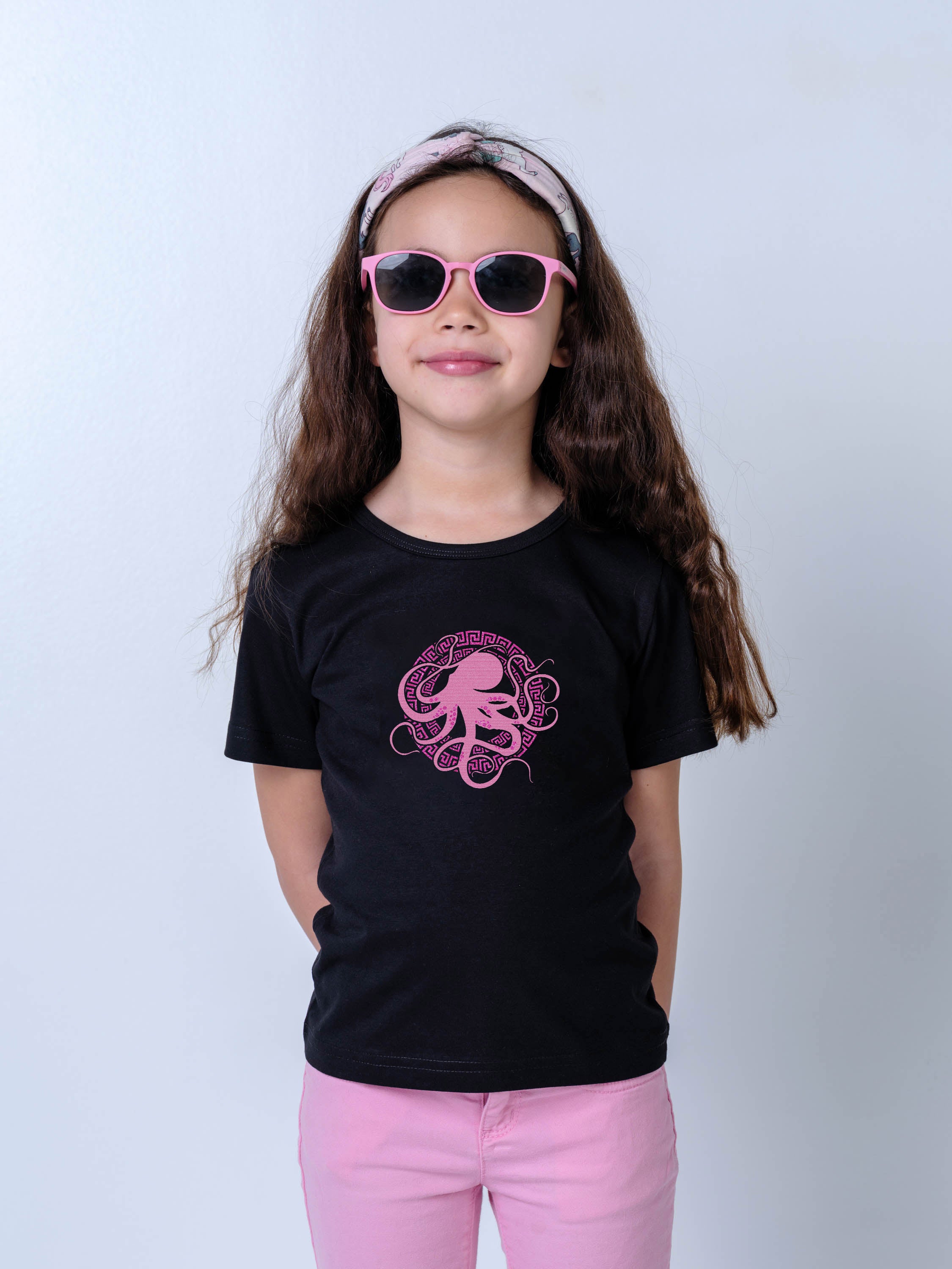 Ελληνικό Έμβλημα Χταποδιού με Μαίανδρο - Μπλούζες