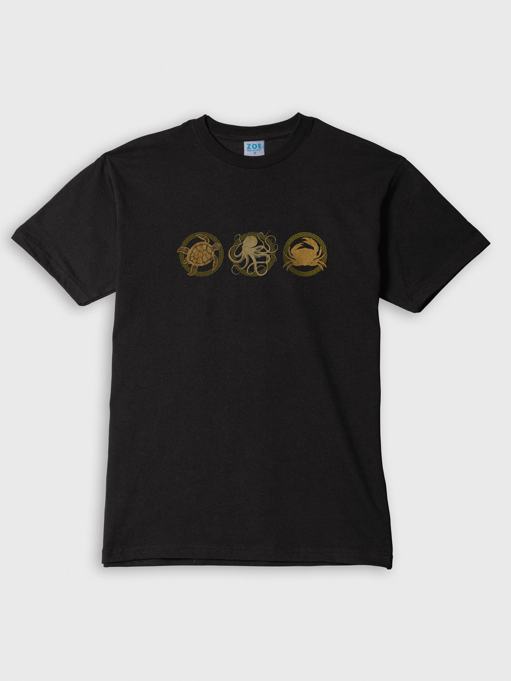 Abstract Sea Turtle Panel Print - T-Shirts