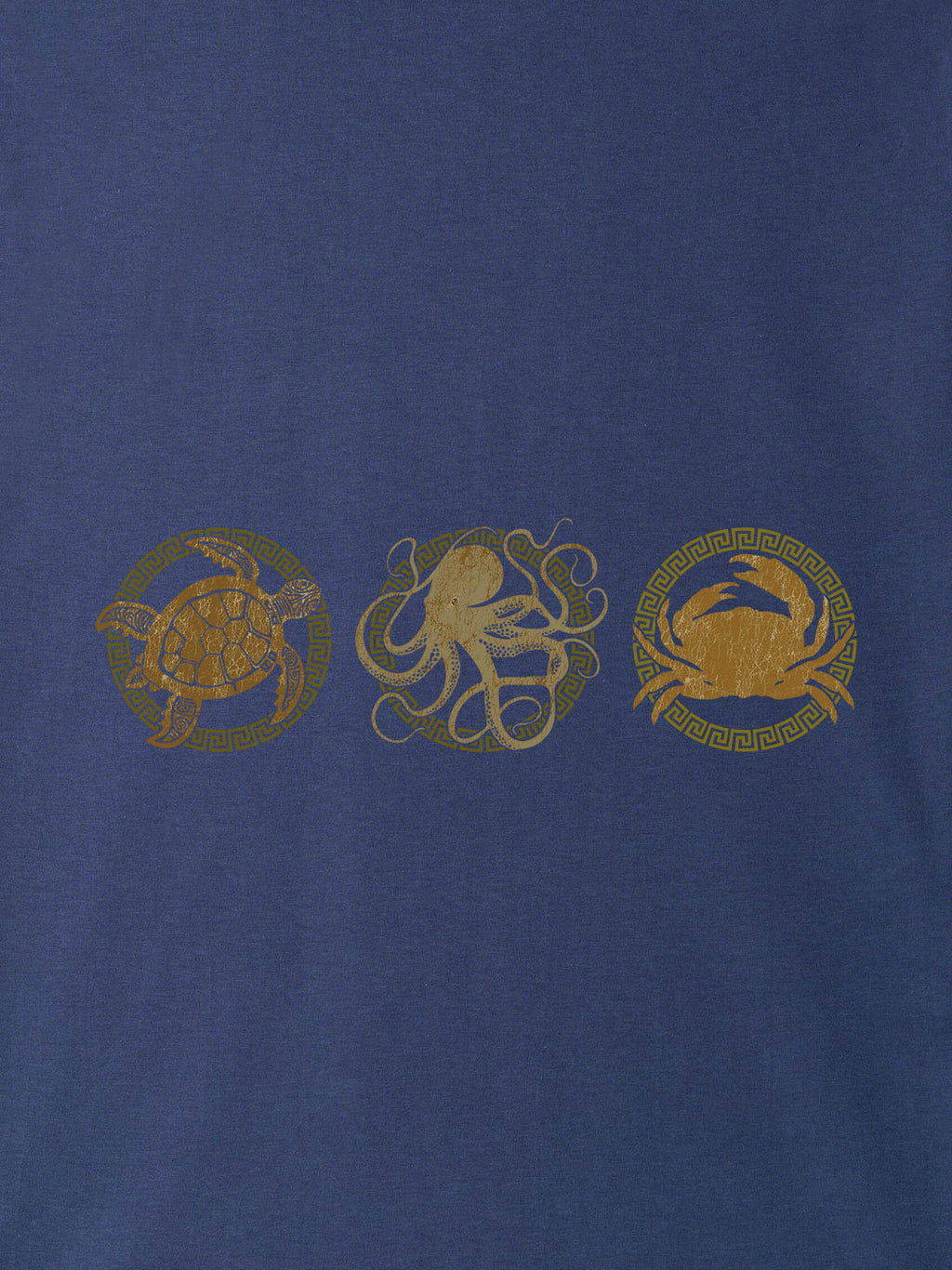 Abstract Sea Turtle Panel Print - T-Shirts