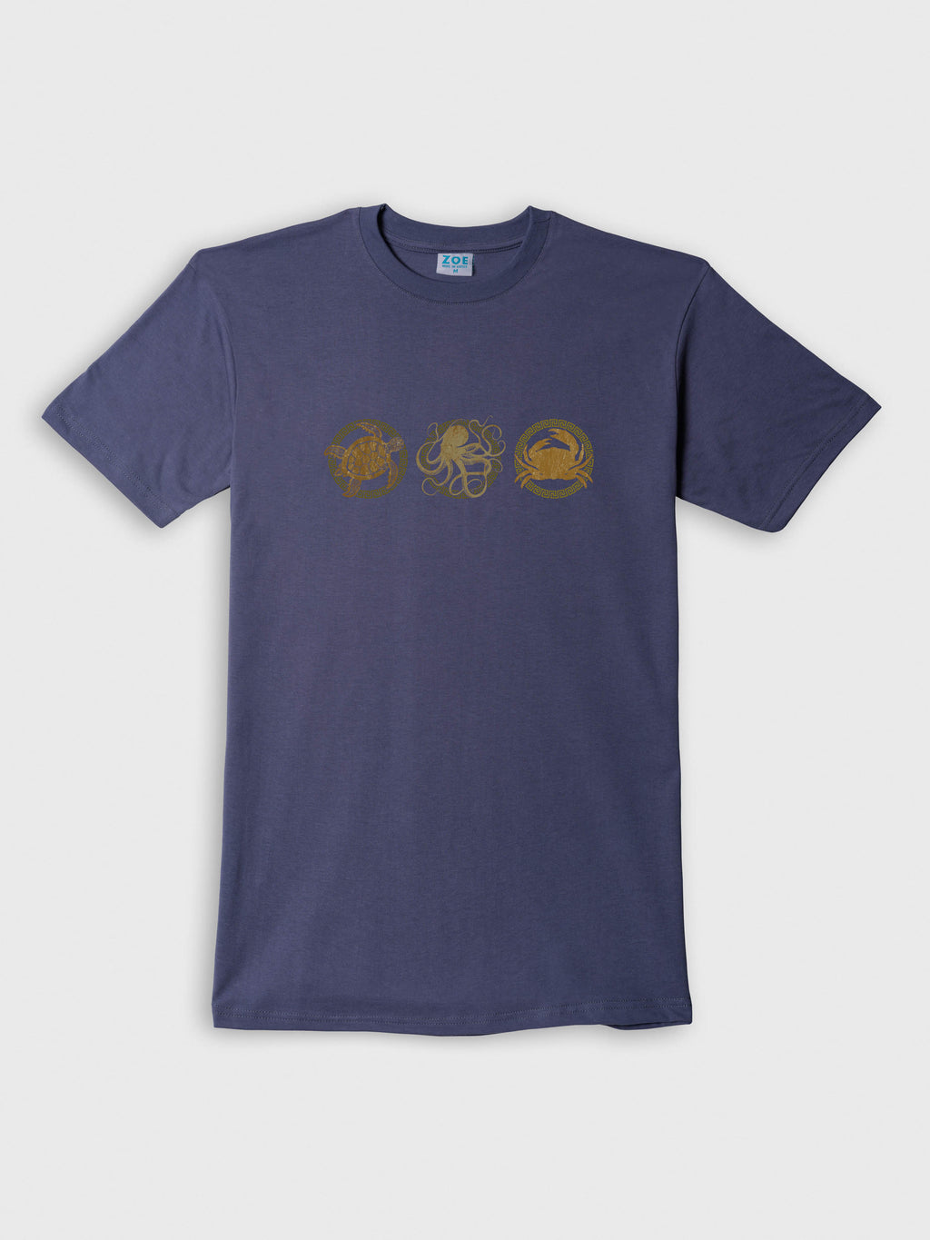 Abstract Sea Turtle Panel Print - T-Shirts