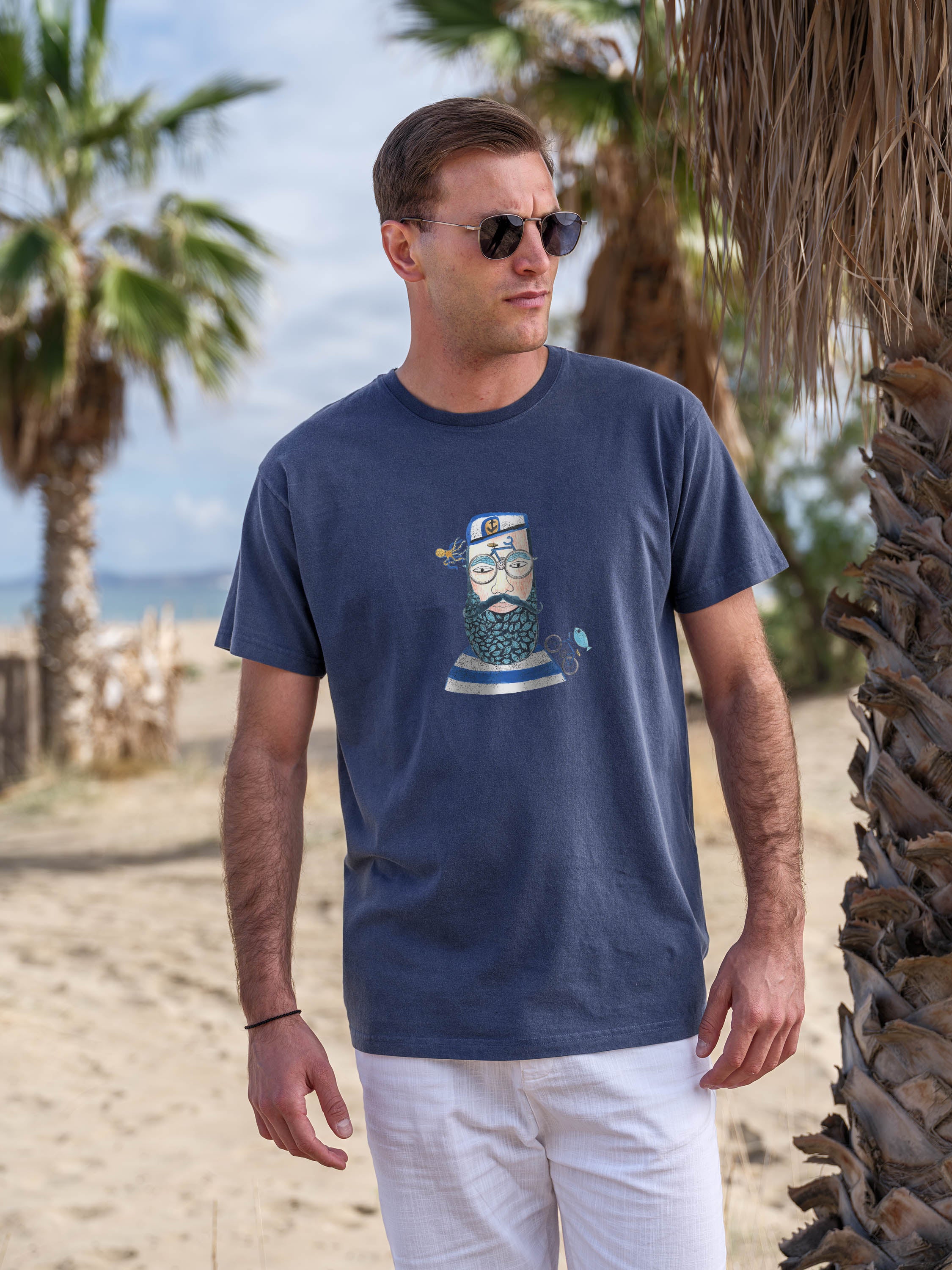 Ναυτικό Πορτρέτο Ναύτη - Μπλούζες Πετροπλυμένες