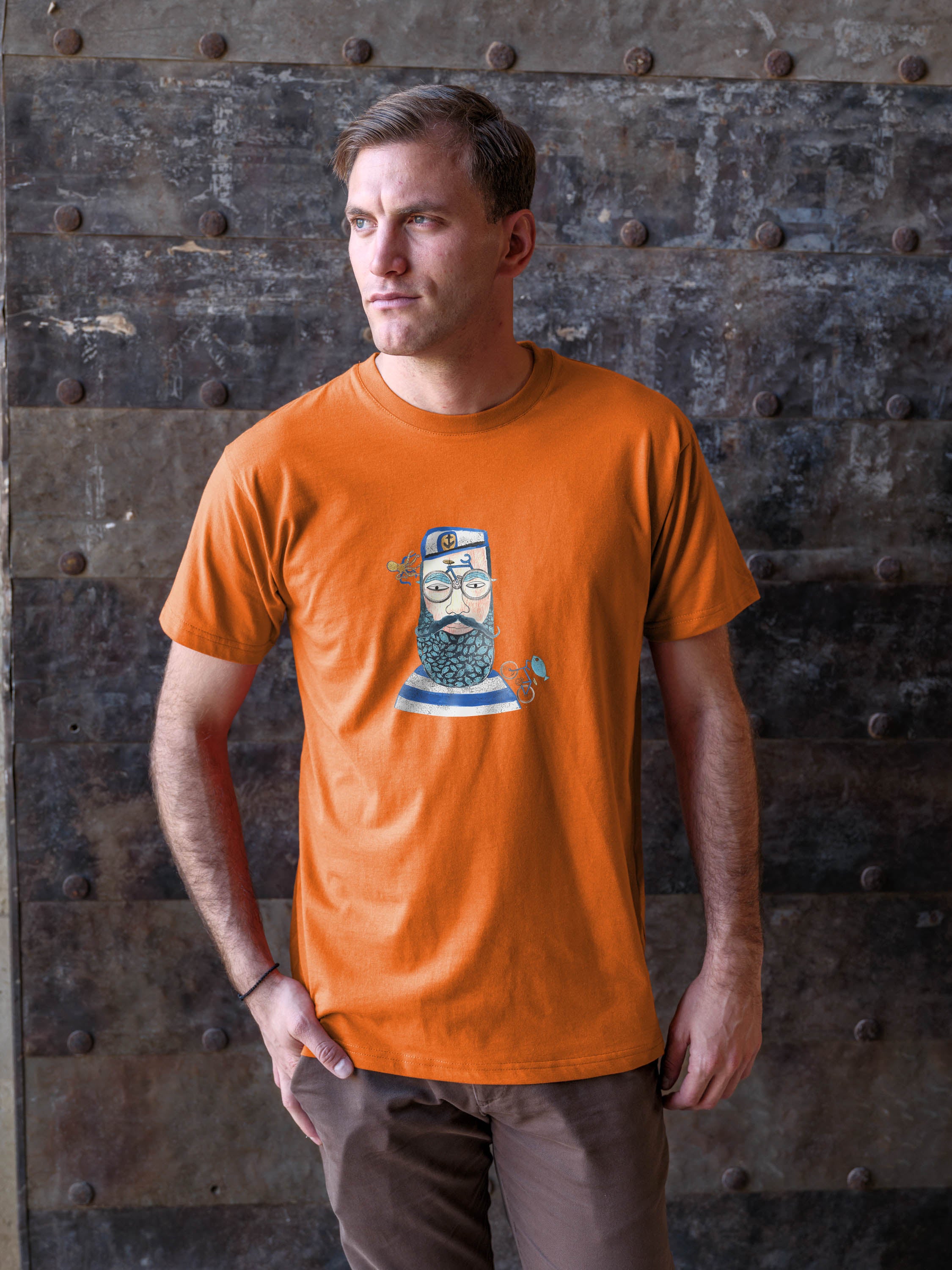 Sailor Portrait Nautical - T-Shirts