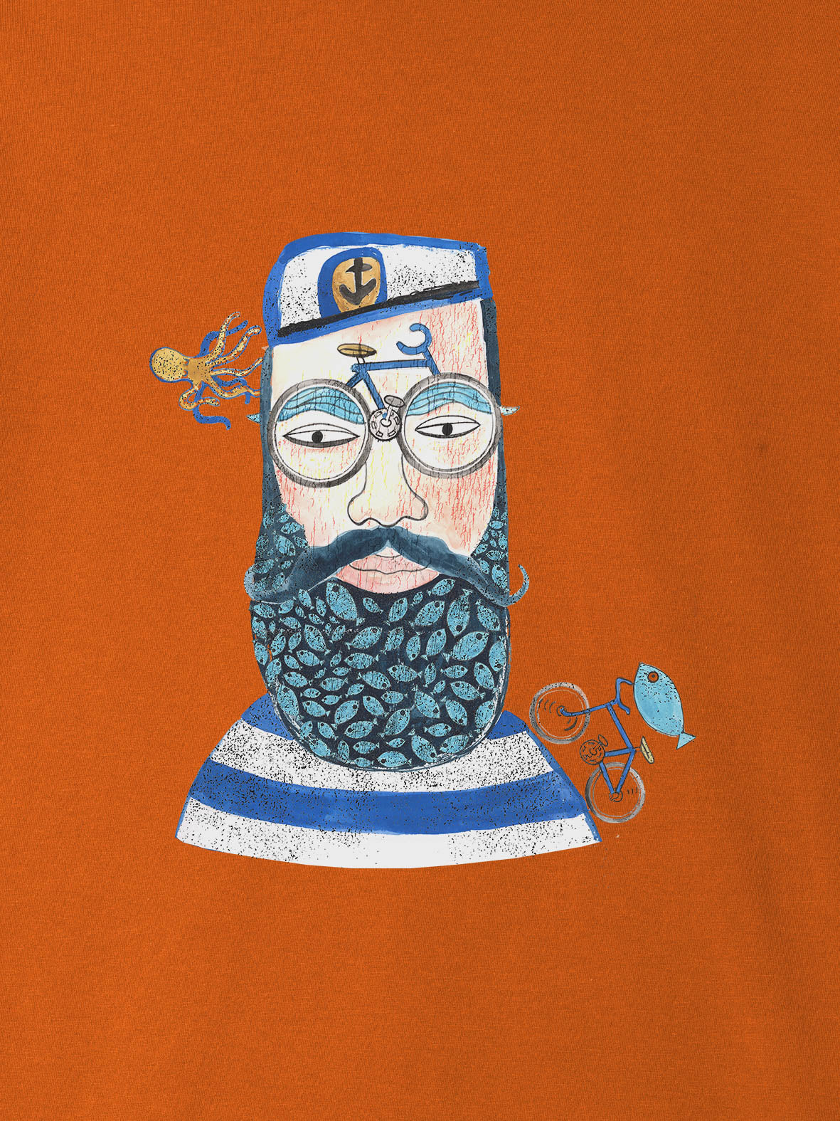 Sailor Portrait Nautical - T-Shirts