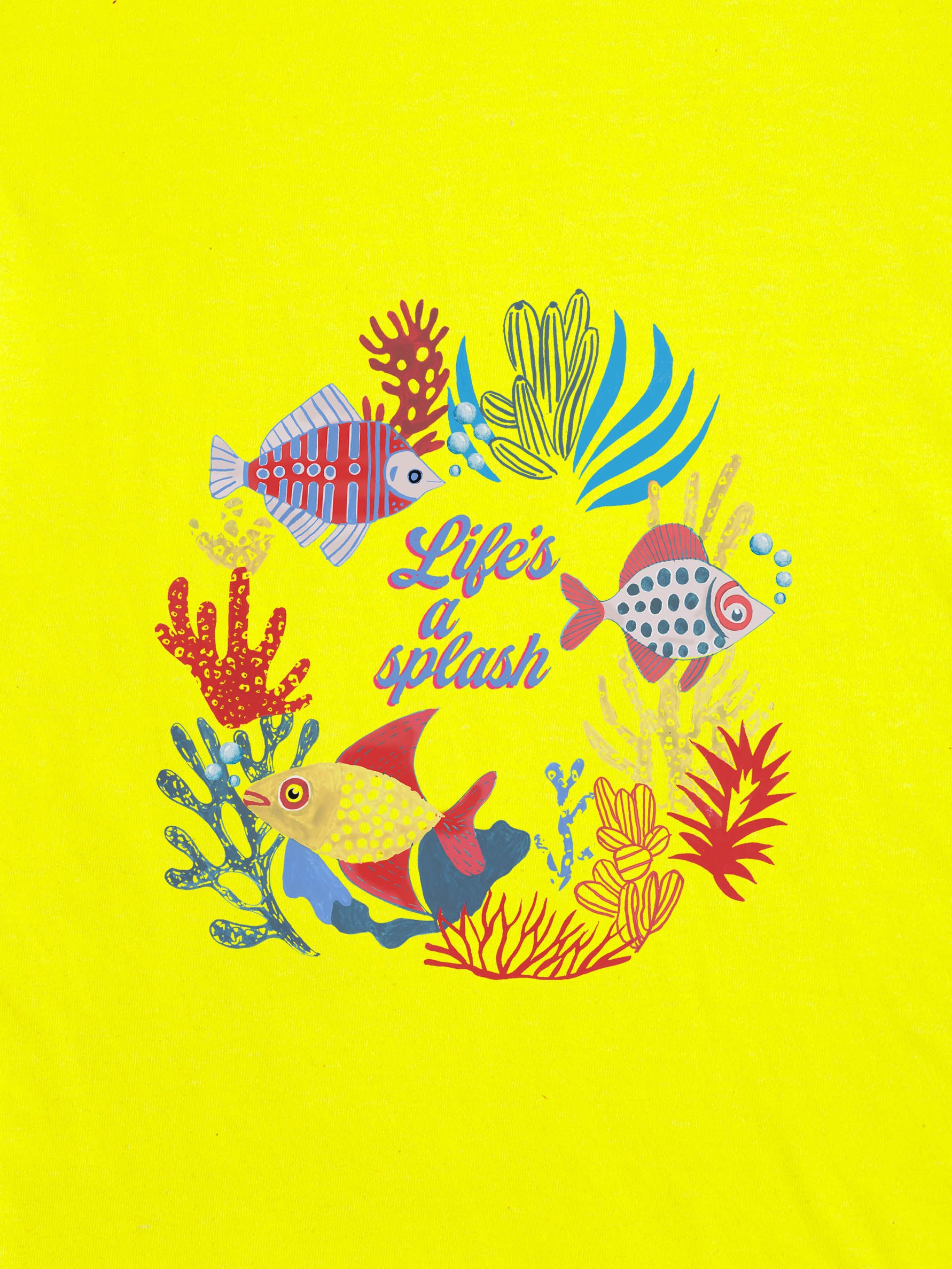 Life’s a Splash Ocean Fish & Coral - T-Shirts