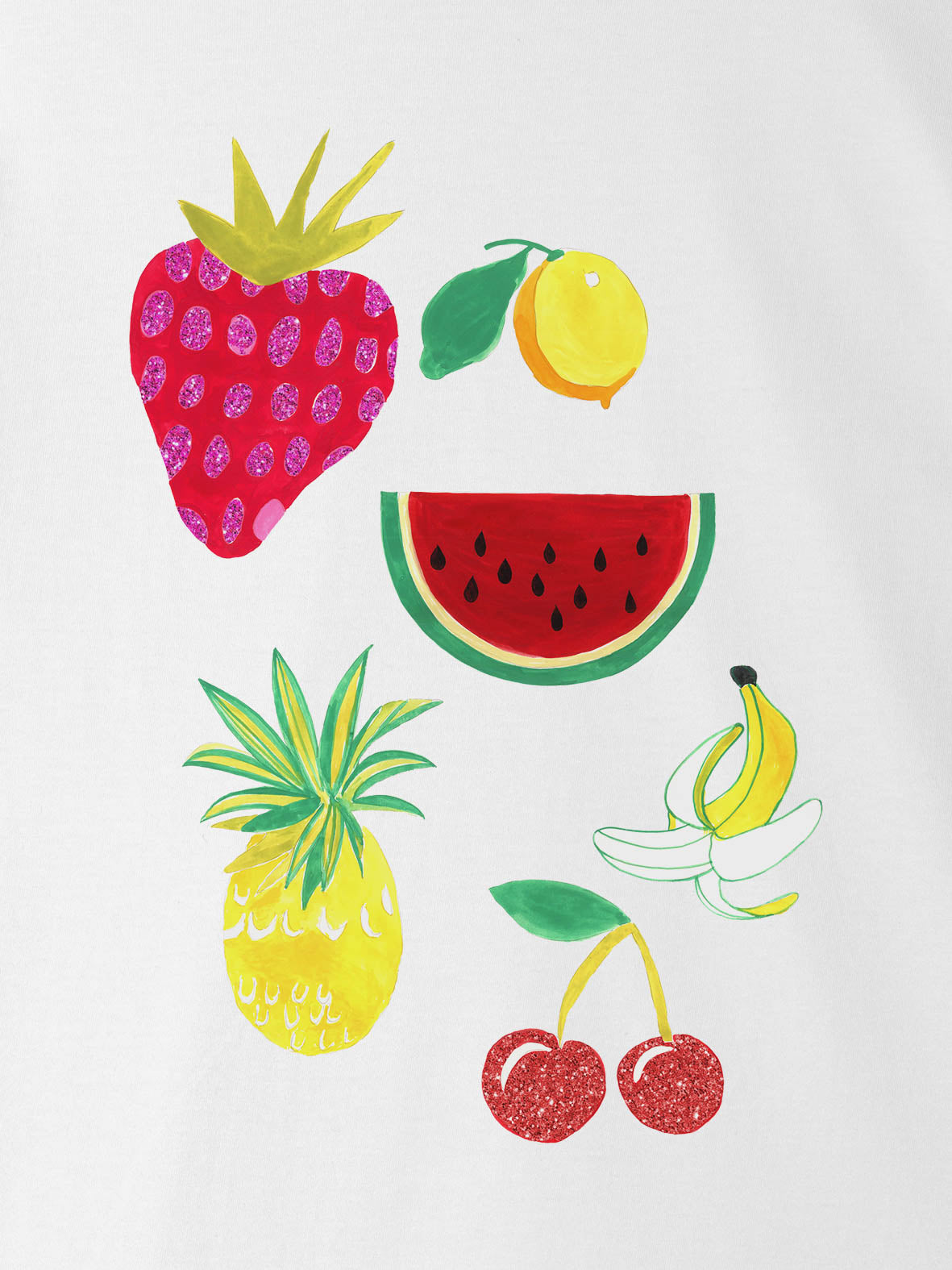 Summer Fruits Icons - T-Shirts