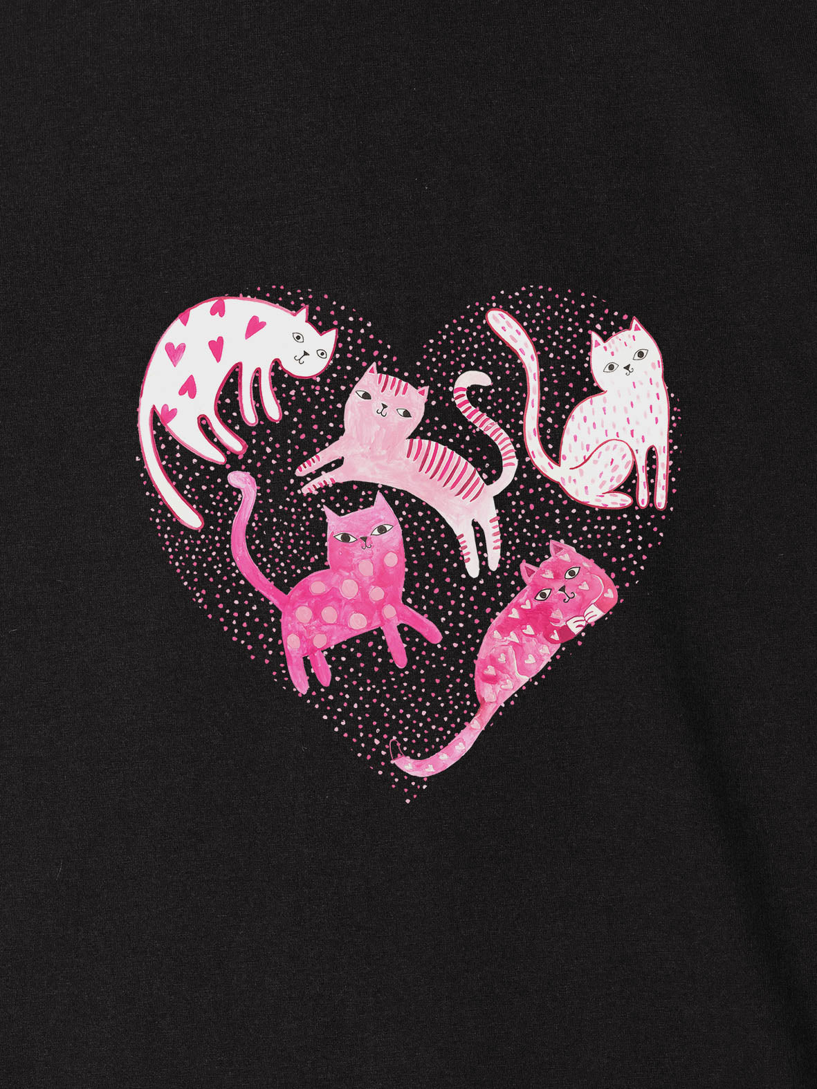 Pink Sea Creatures Heart Doodle - T-Shirts
