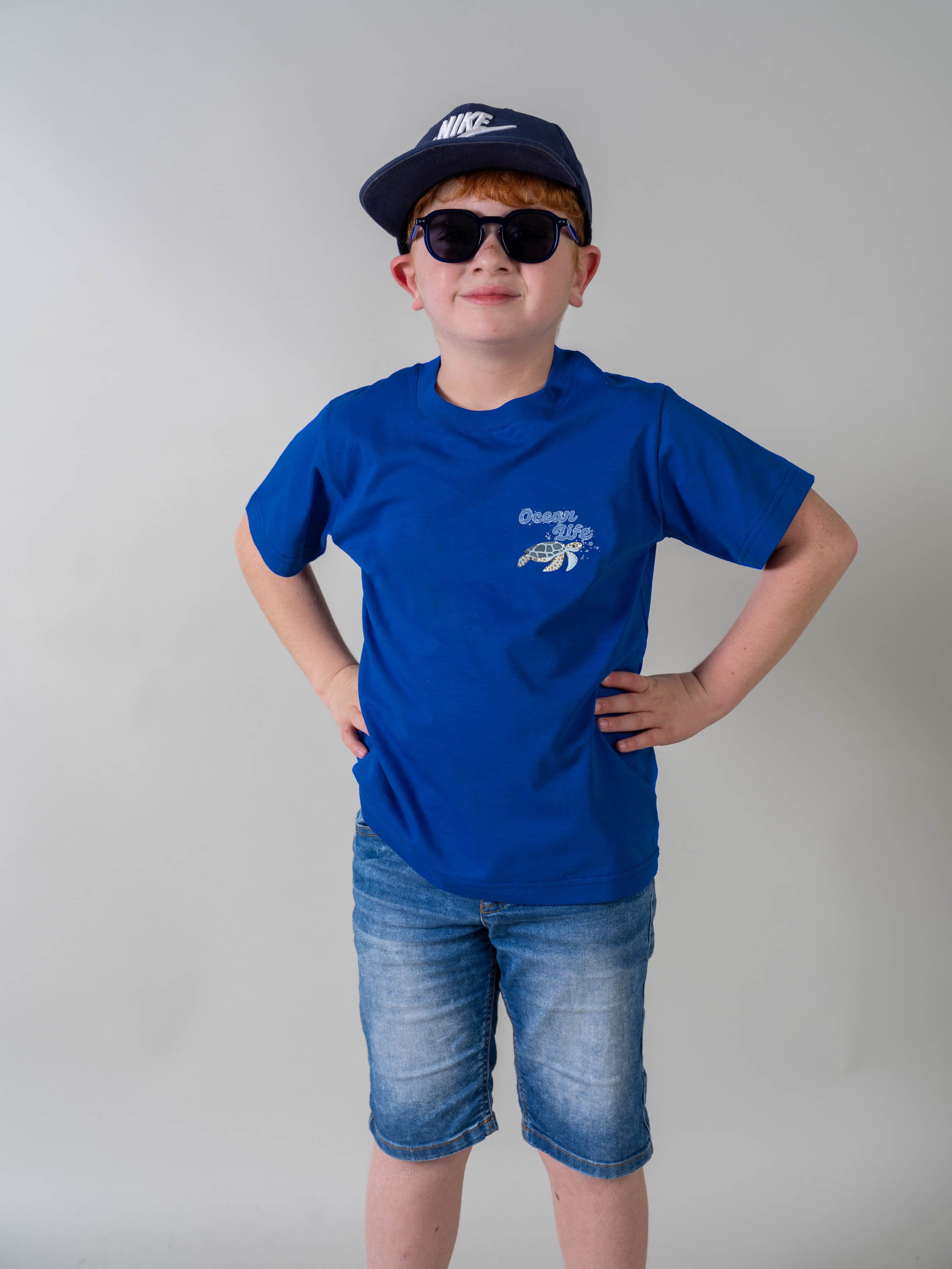 Κυκλικό Ocean Life με Θαλάσσιες Χελώνες - Μπλούζες