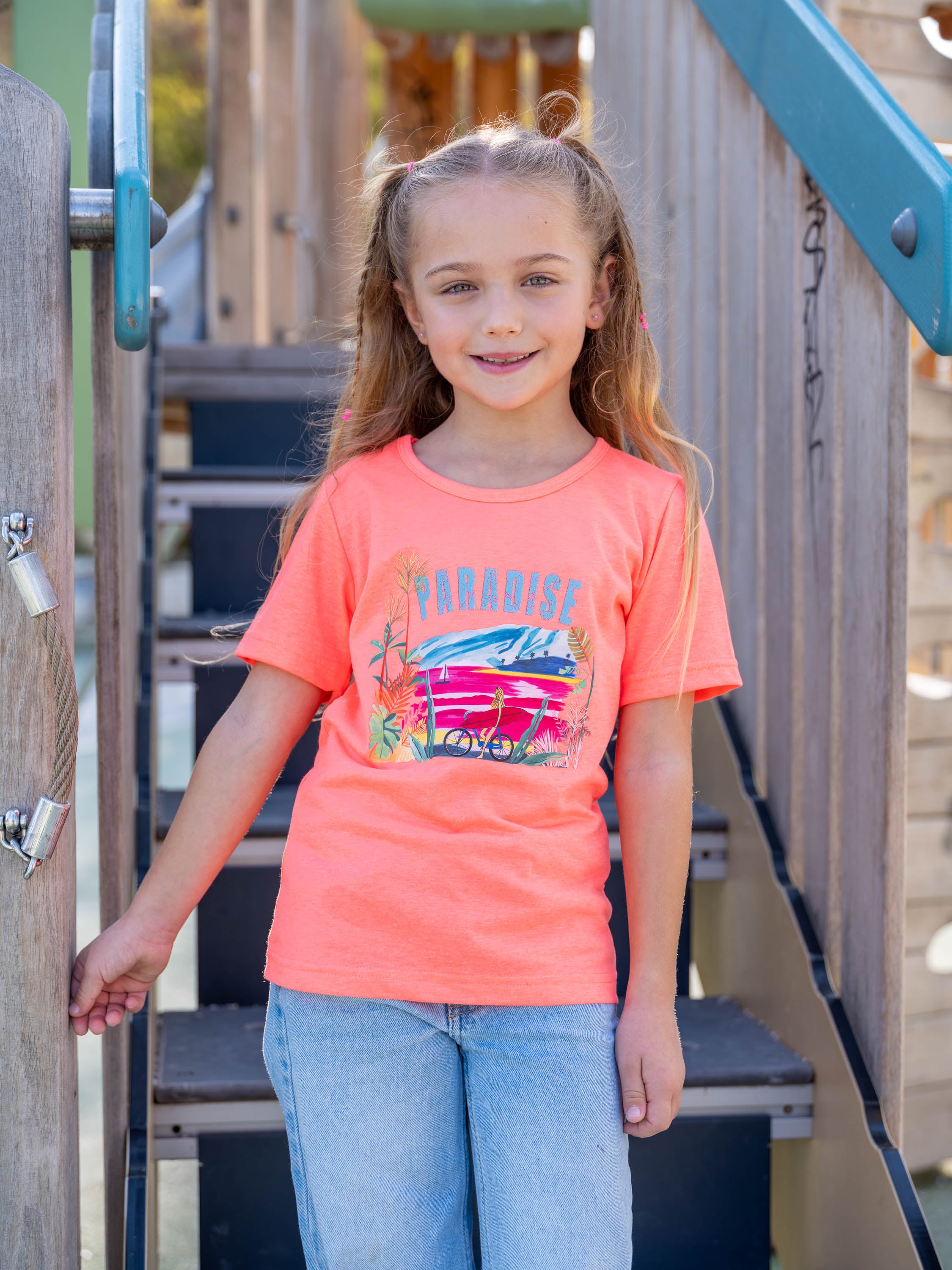 PARADISE Beach Bicycle & Palms - T-Shirts