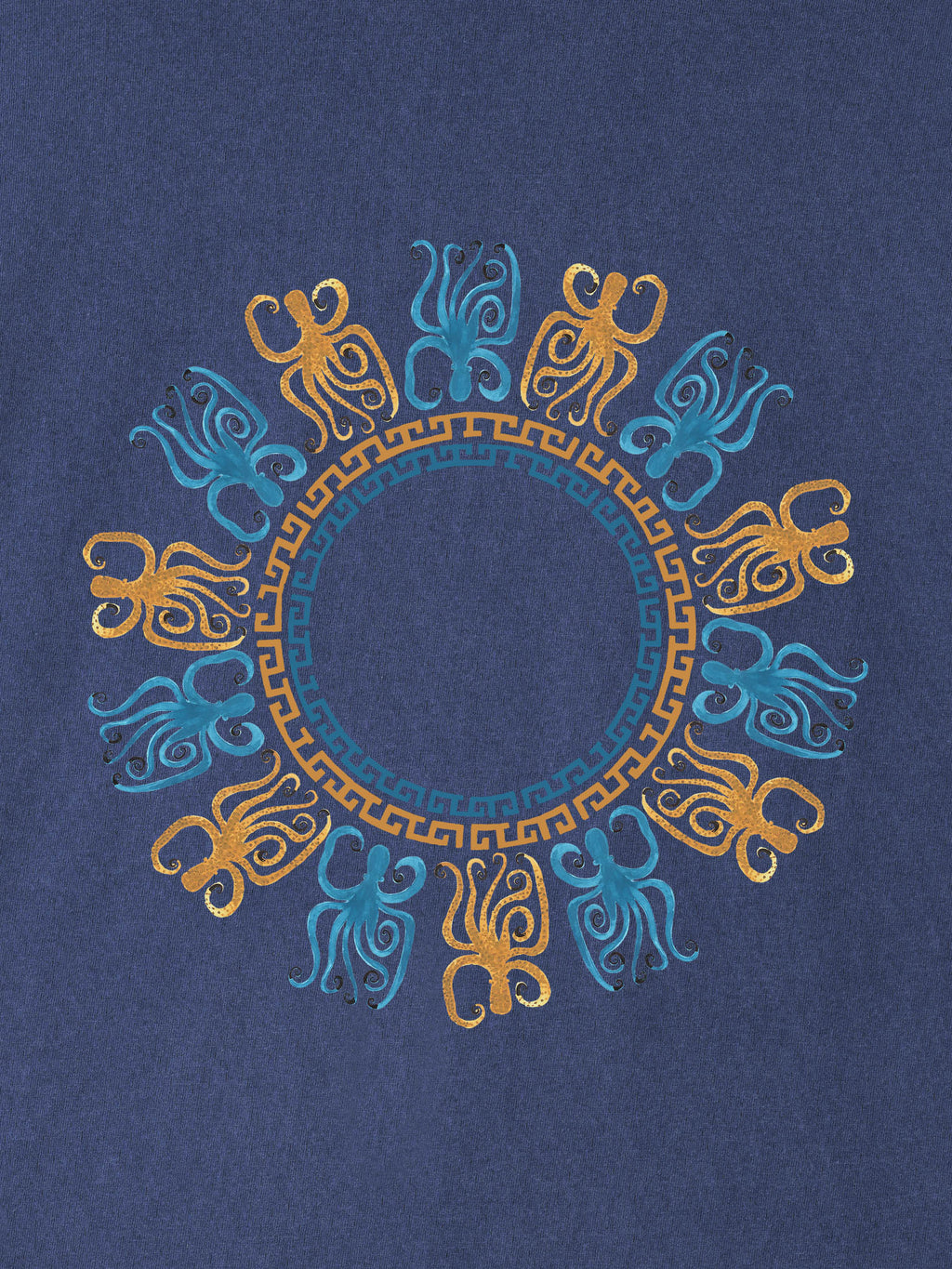 Octopus Mandala Coastal - Stonewashed T-Shirts