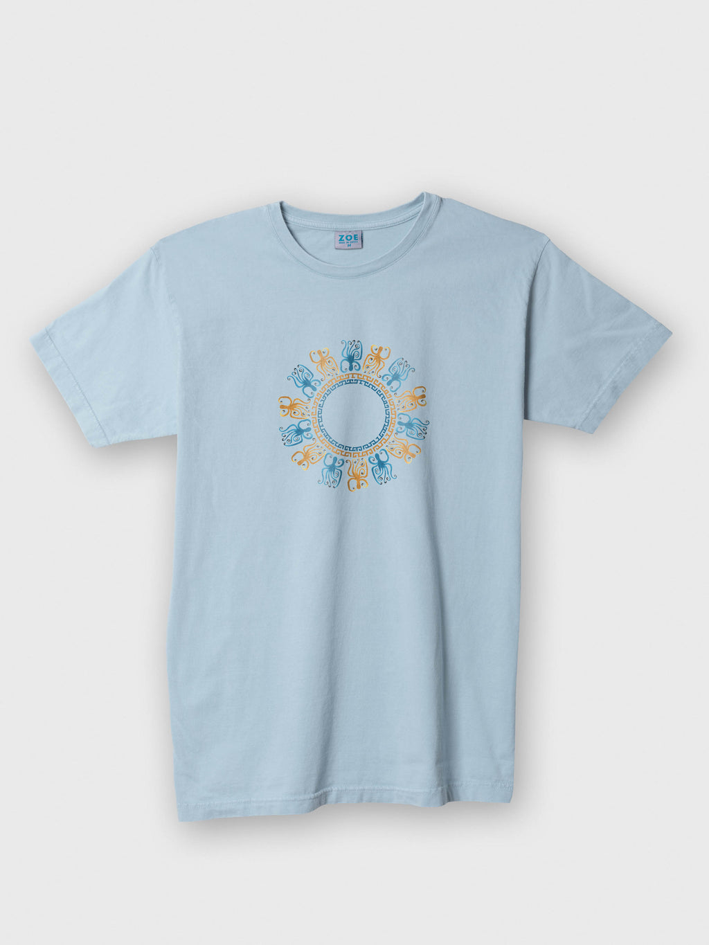 Octopus Mandala Coastal - Stonewashed T-Shirts