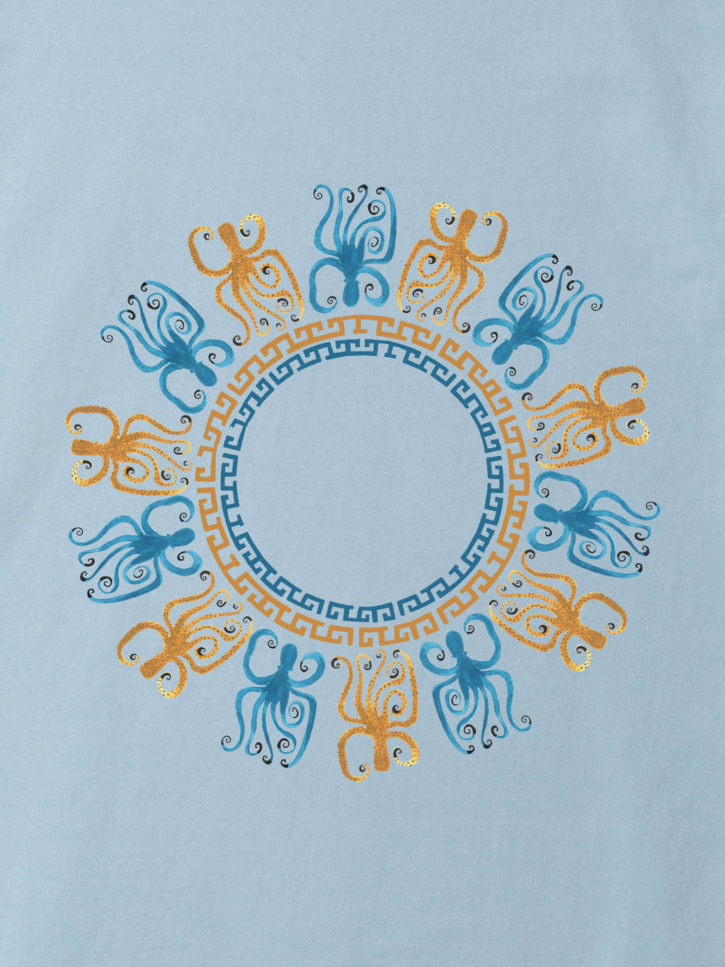 Octopus Mandala Coastal - Stonewashed T-Shirts