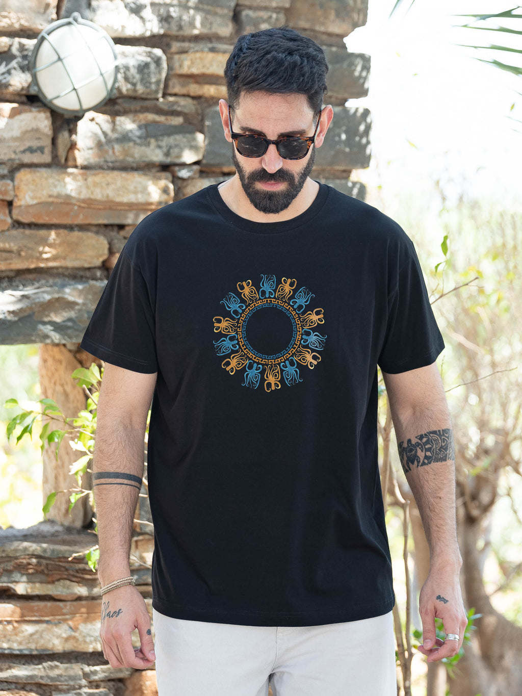 Octopus Mandala Coastal - T-Shirts