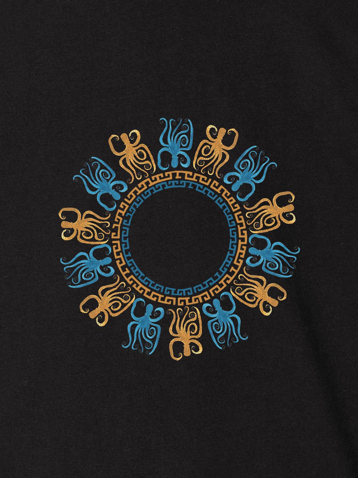 Octopus Mandala Coastal - T-Shirts