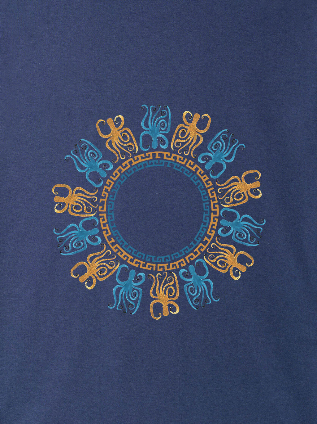 Octopus Mandala Coastal - T-Shirts