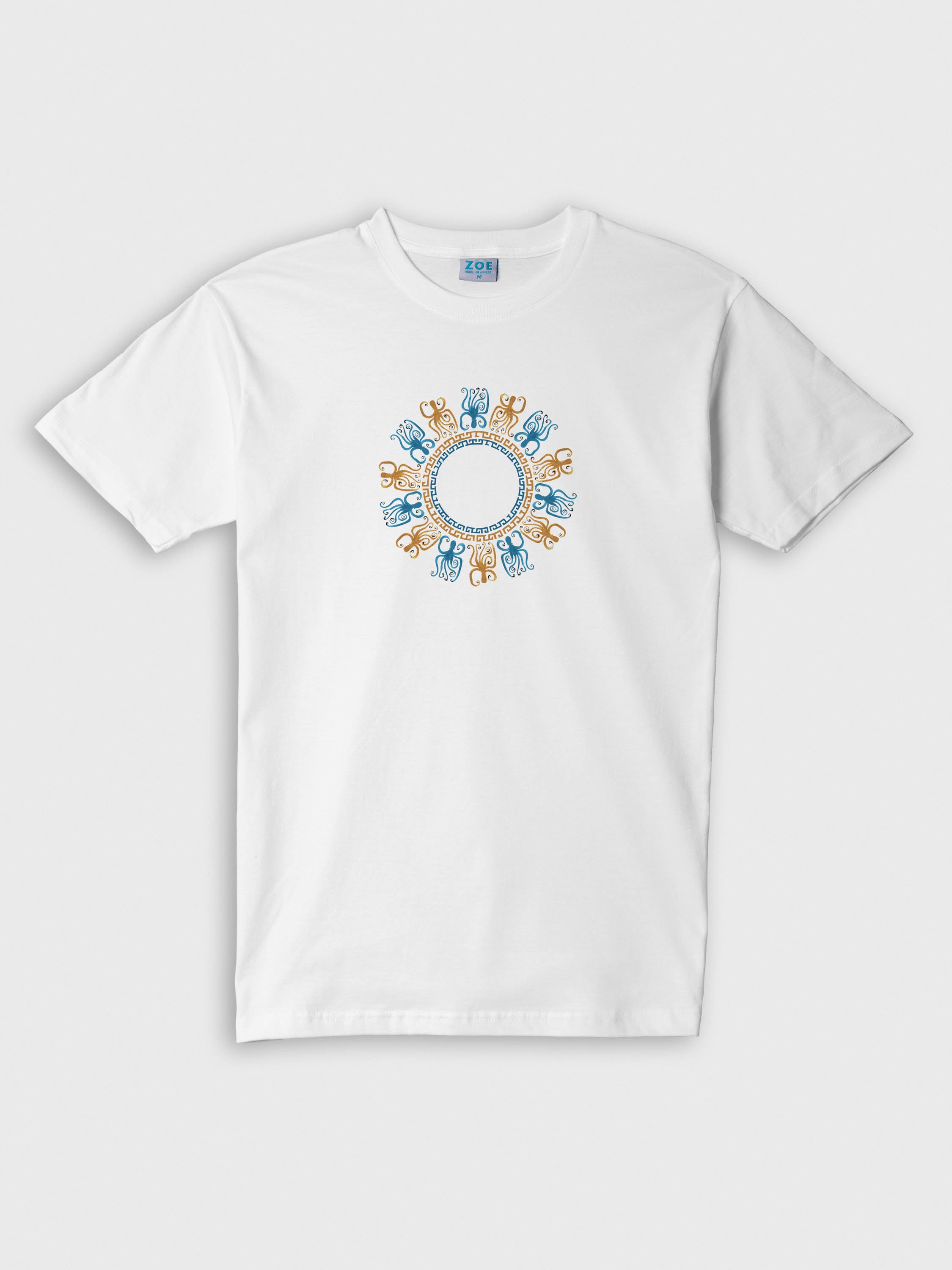 Octopus Mandala Coastal - T-Shirts