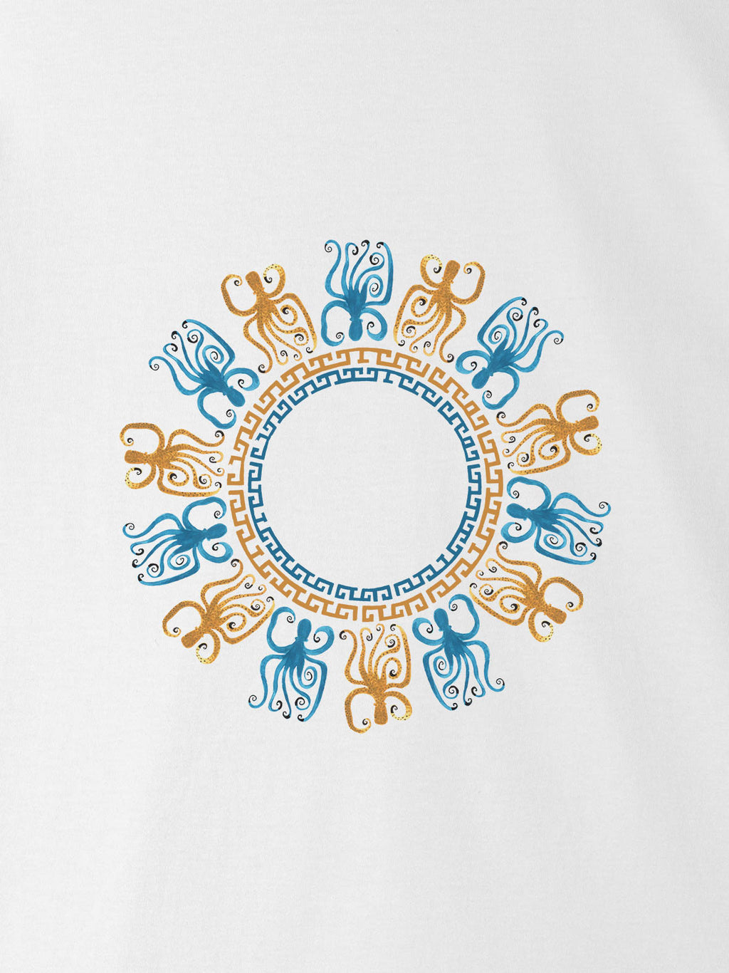 Octopus Mandala Coastal - T-Shirts