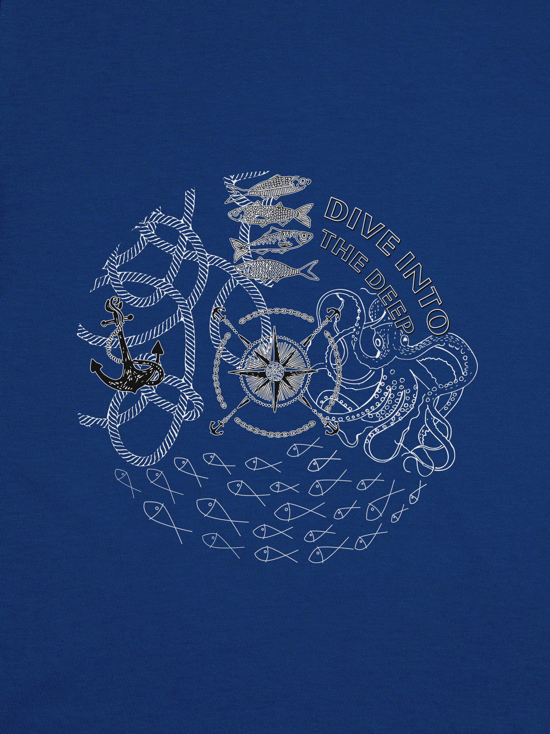 “Dive Into” Πυξίδα & Άγκυρα (Ναυτικό) - Μπλούζες