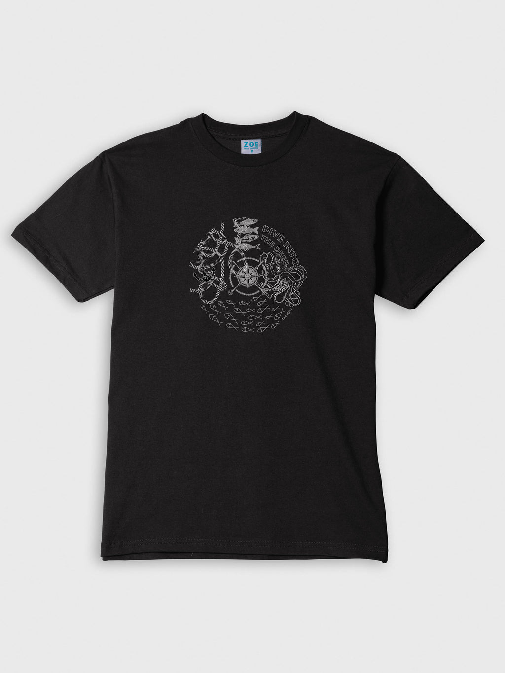 Vintage Nautical Map & Compass - T-Shirts