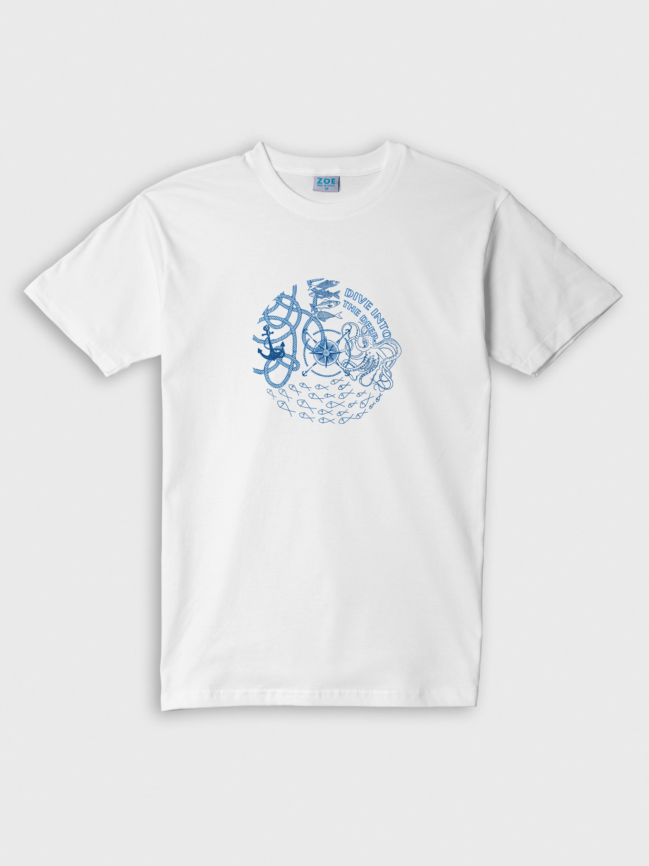 Vintage Nautical Map & Compass - T-Shirts