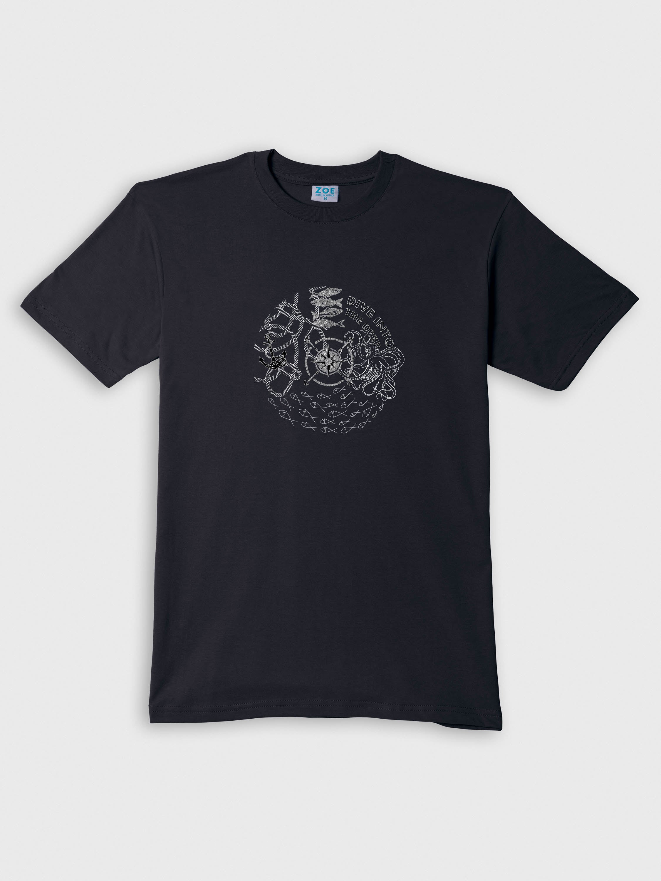 Vintage Nautical Map & Compass - T-Shirts