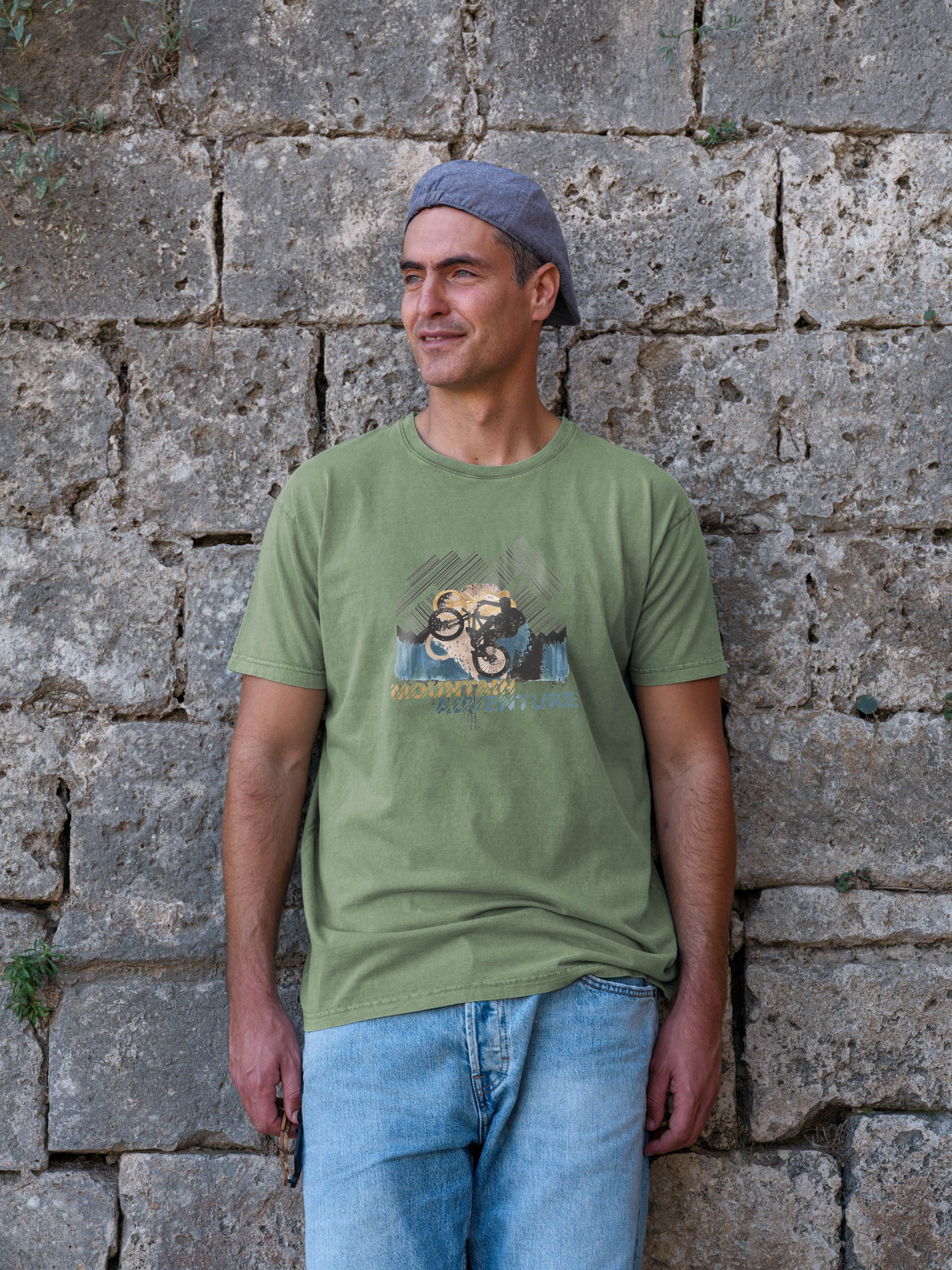 Adventure Σχέδιο Mountain Bike - Μπλούζες Πετροπλυμένες