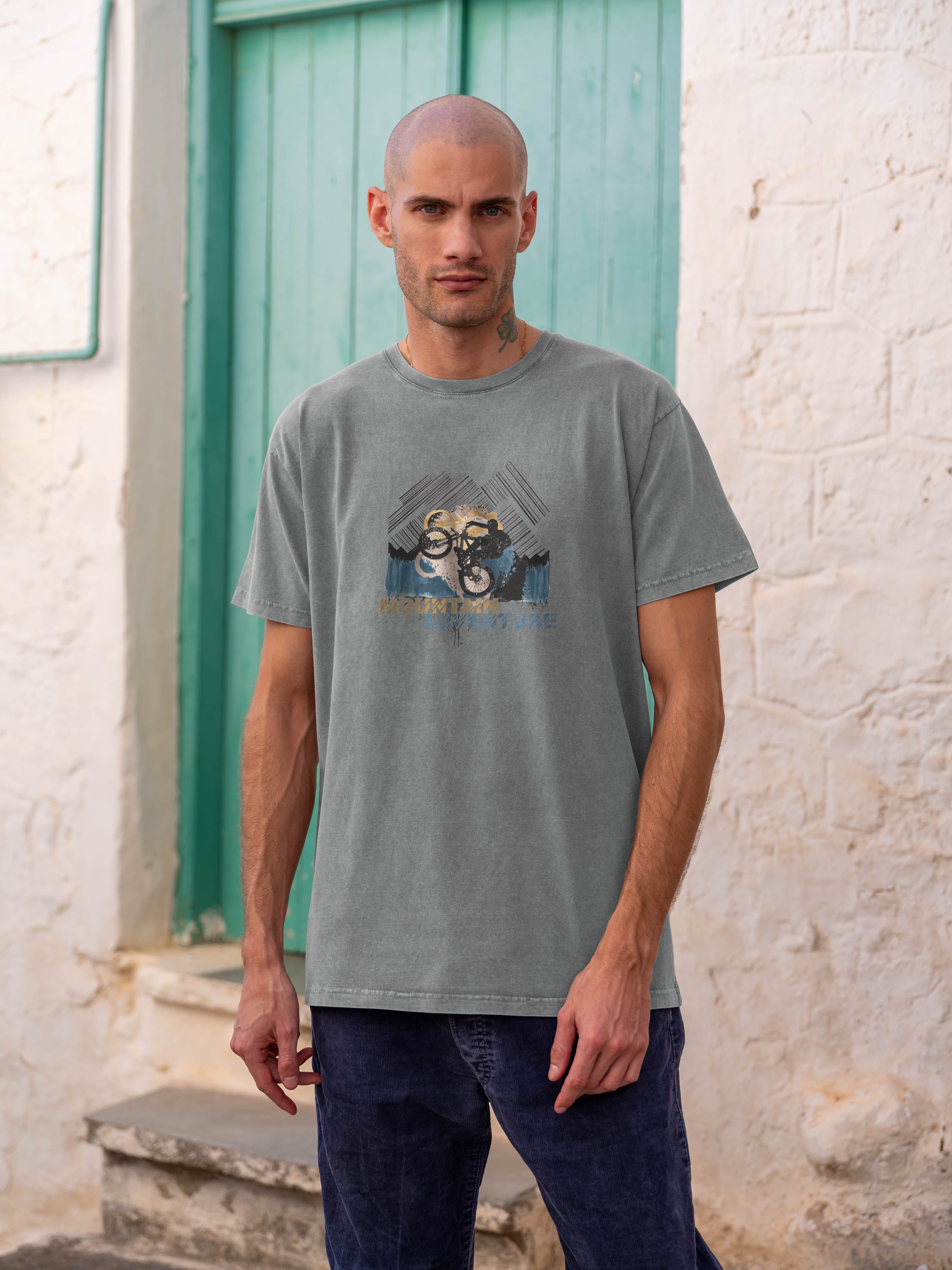 Adventure Σχέδιο Mountain Bike - Μπλούζες Πετροπλυμένες