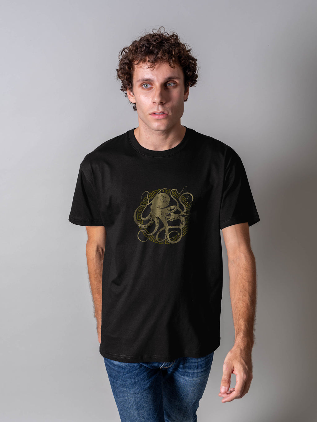 Minimal Octopus Outline - T-Shirts