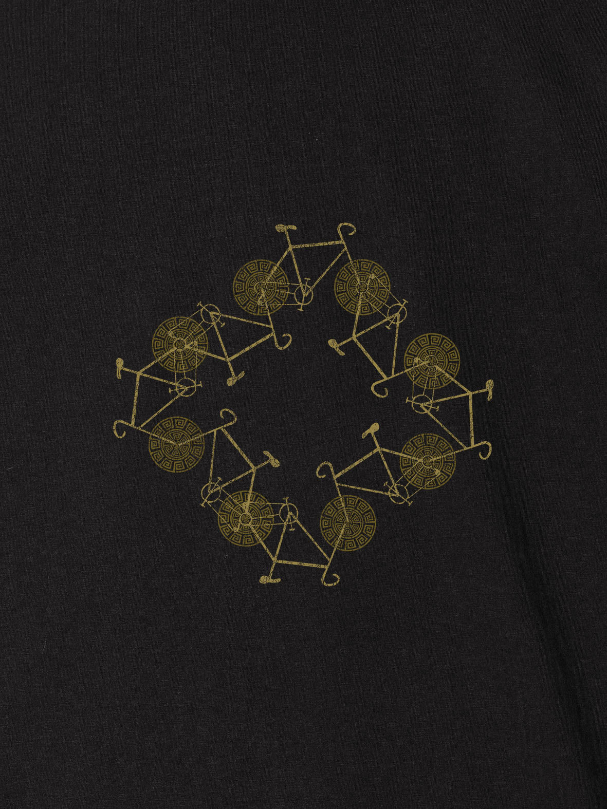 Αφηρημένο Κυκλικό Σχέδιο με Παλάμες - Μπλούζες