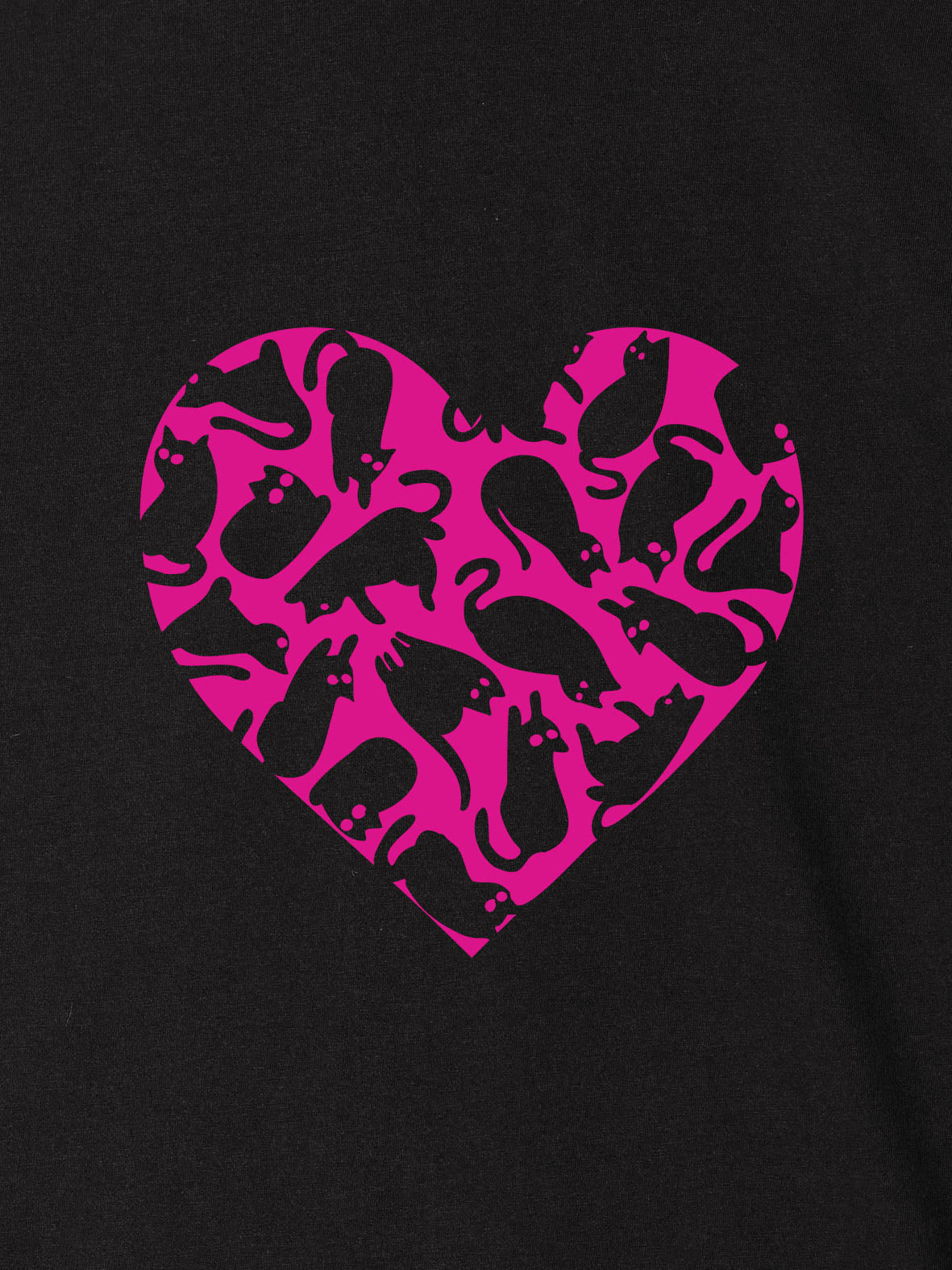 Pink Fish Heart Pattern - T-Shirts