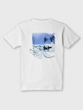 Blue Tropical Surf Scene - T-Shirts