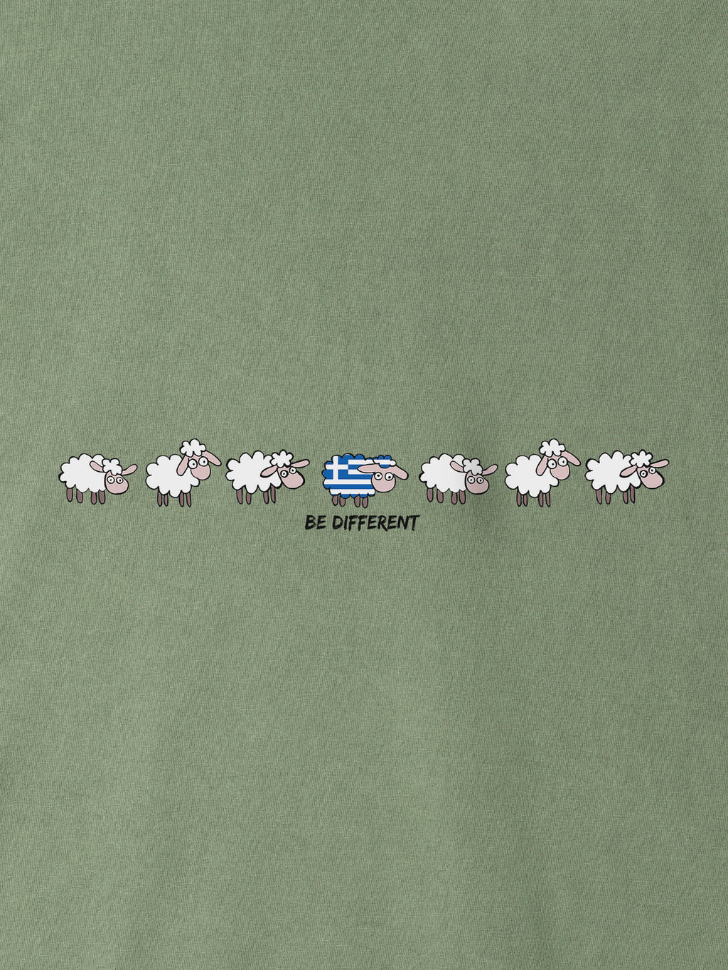 Αστείο Σχέδιο Πρόβατα σε Σειρά - Μπλούζες Πετροπλυμένες